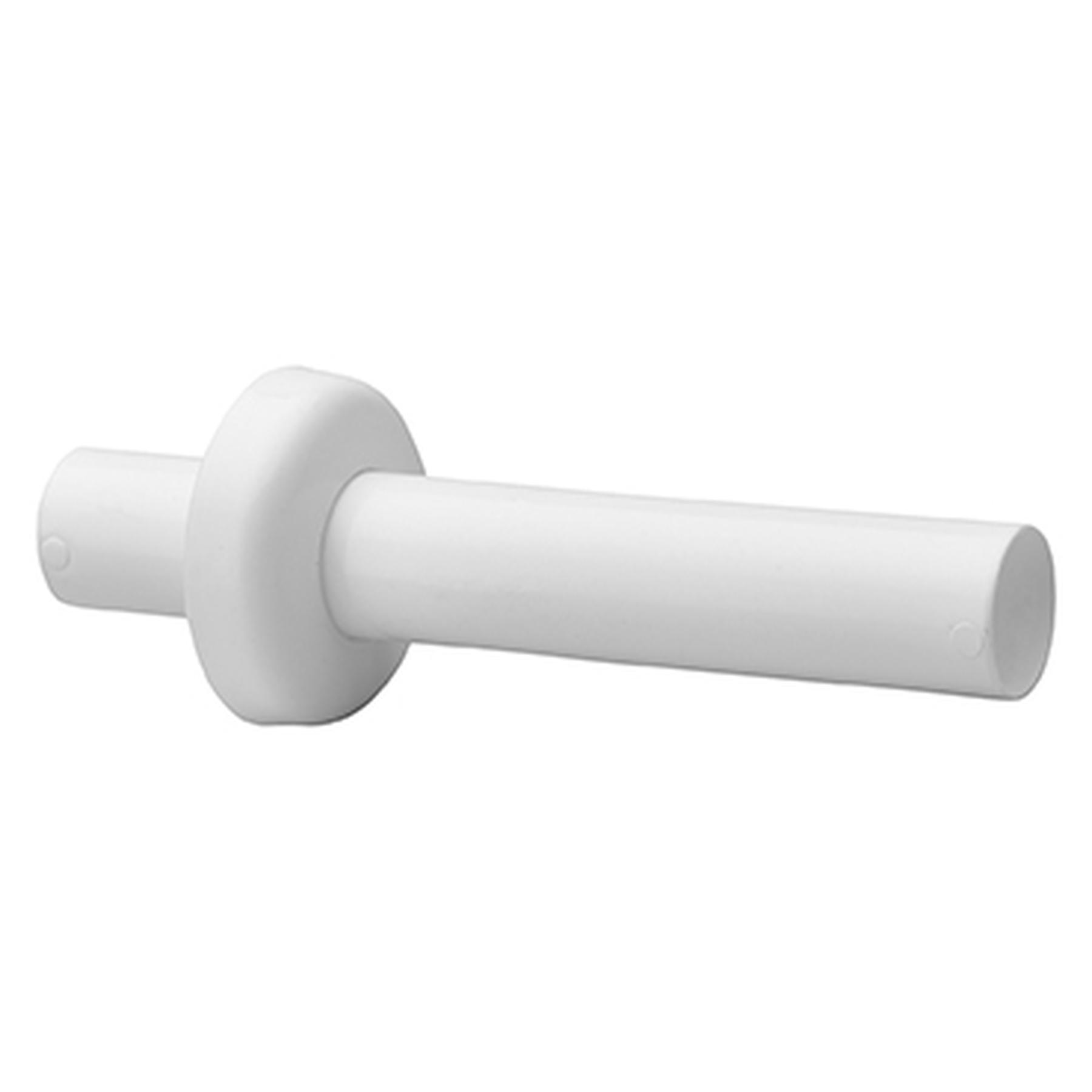 Sortie murale plastique blanc Ø32mm, L. 200mm, rosace plastique Ø70mm