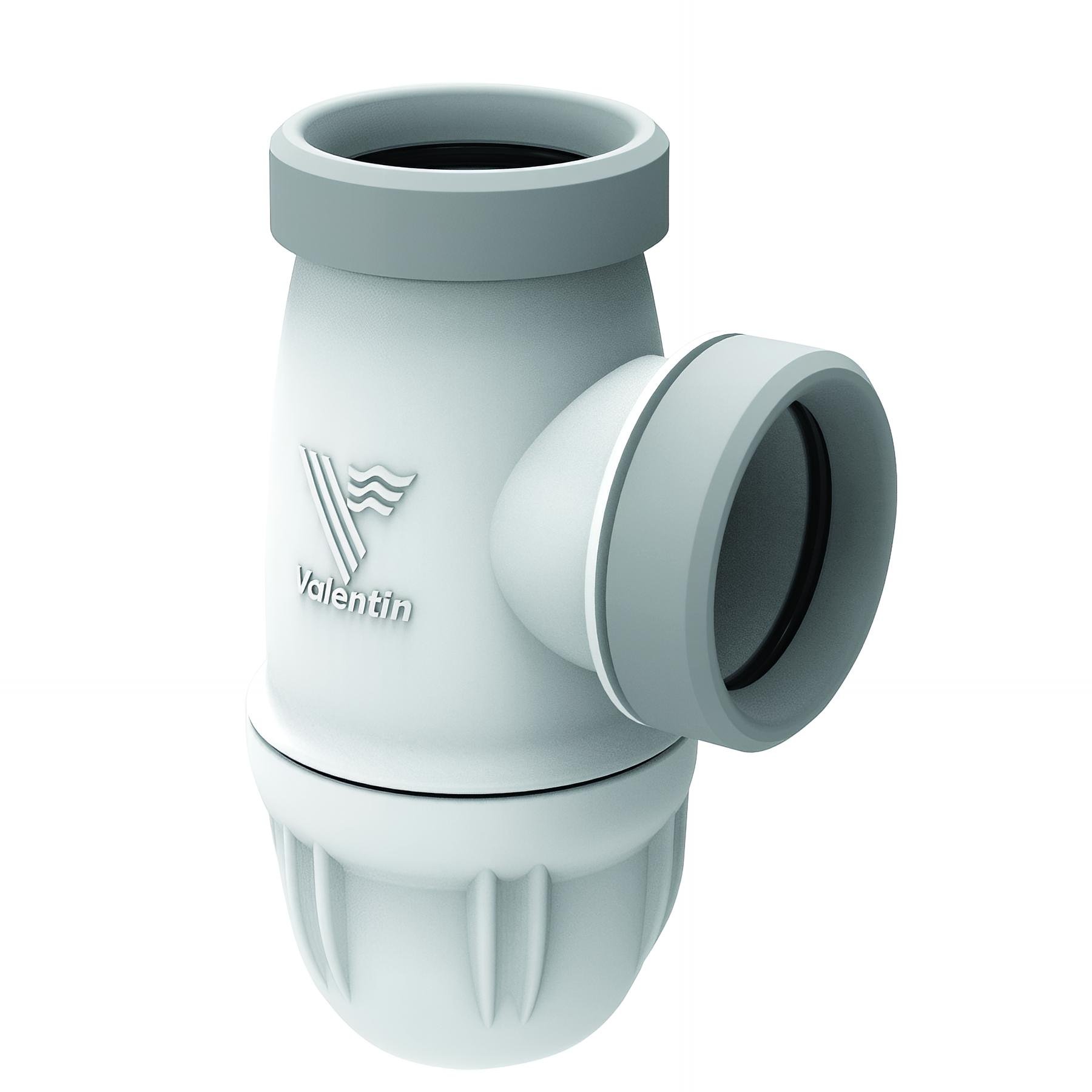 Siphon spécial tubulure CONNECTIC, entrée Ø40mm sortie Ø40mm