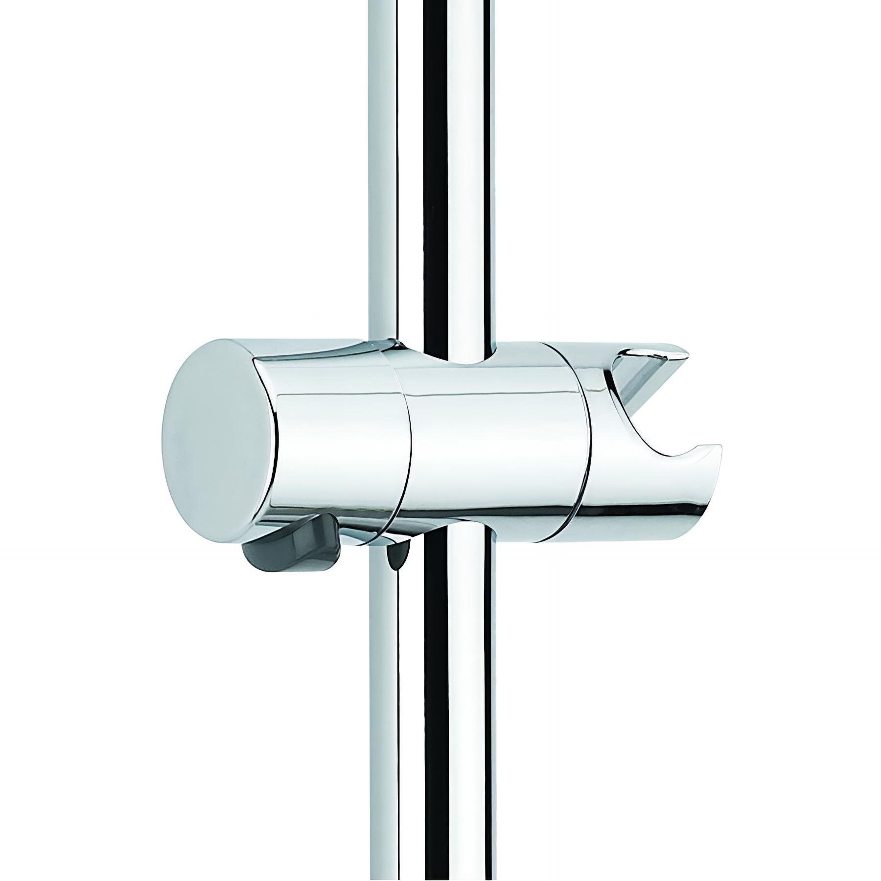 Curseur ABS chromé pour barre de douche Ø22mm