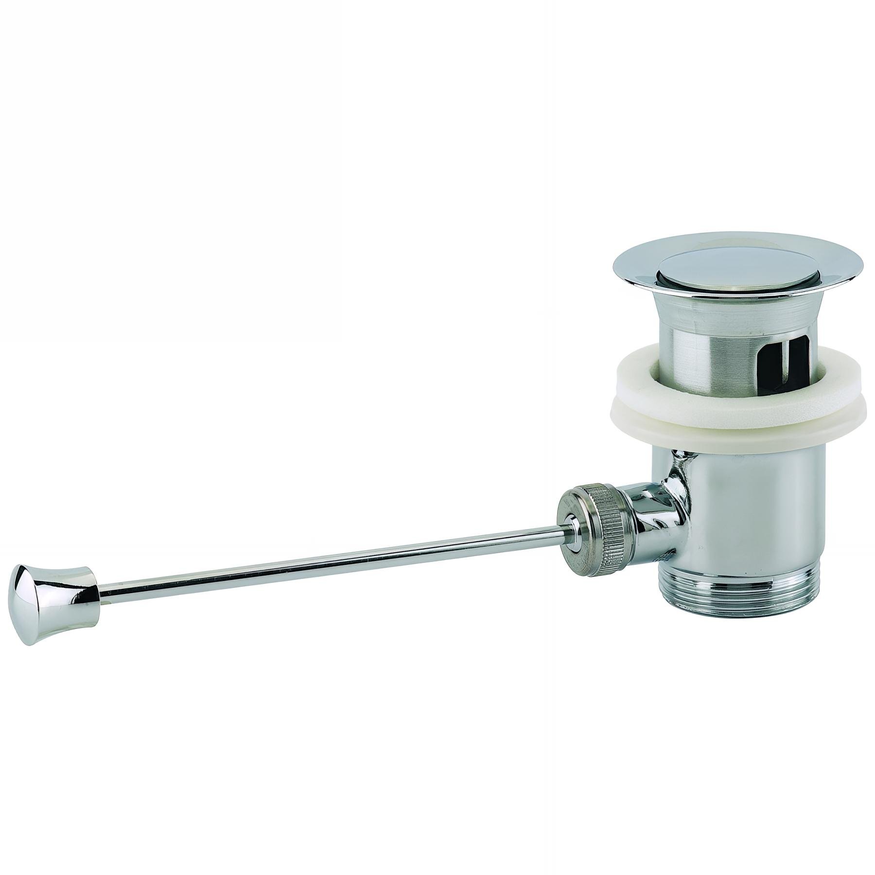 Bonde automatique pour lavabo, laiton, sans tirette verticale, serrage 40 à 48