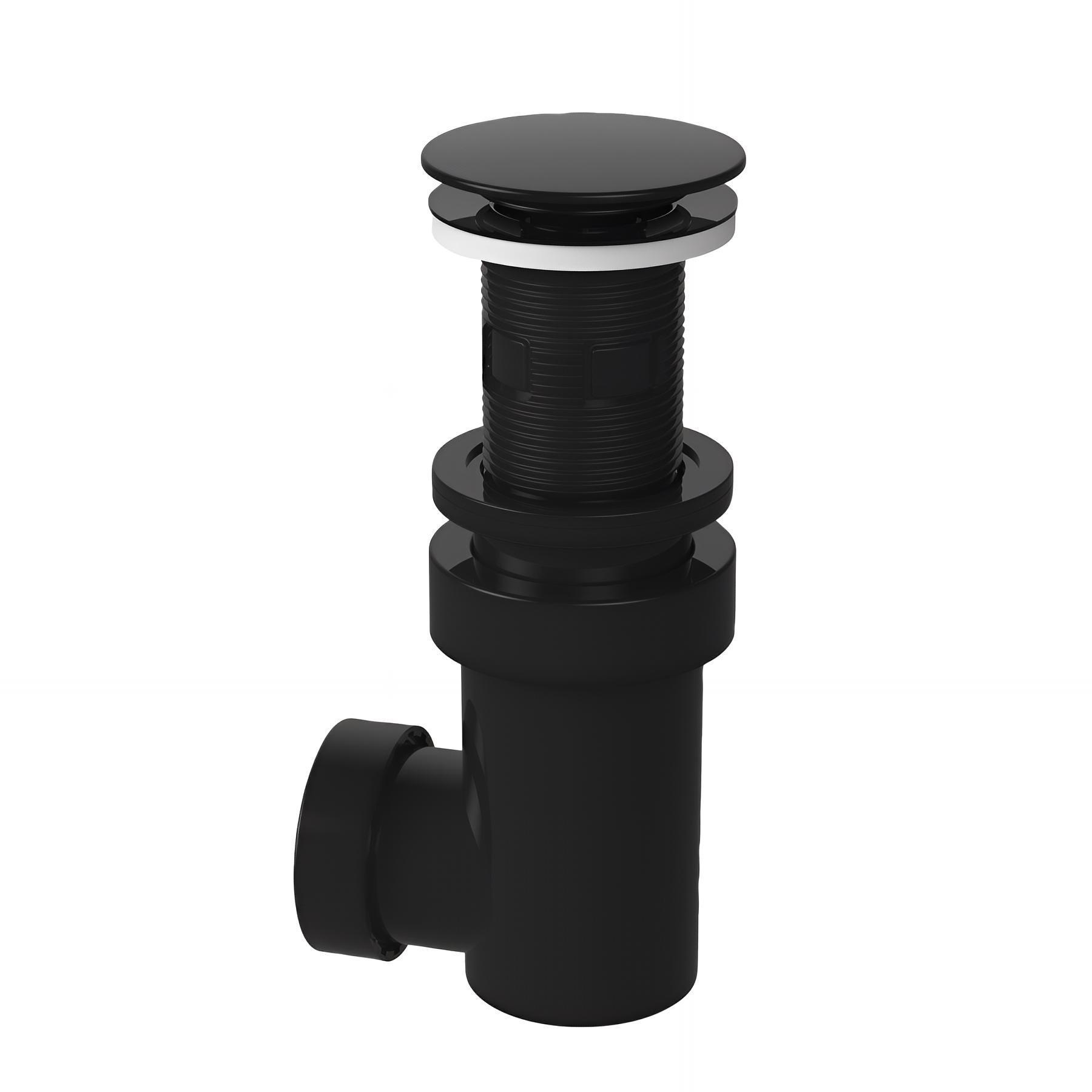 Ensemble bonde lavabo digiclic, clapet noir, hauteur réglable, sortie Ø32 ou 40