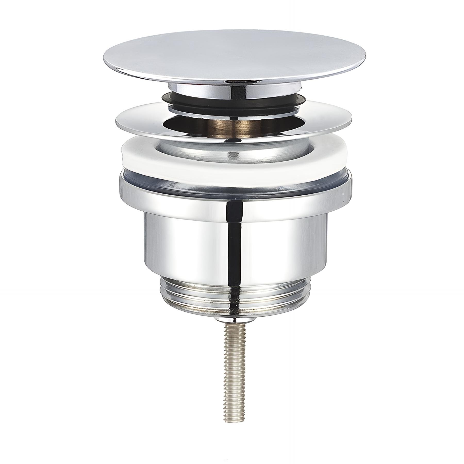 Bonde universelle lavabo digiclic, clapet laiton, H. 116mm serrage 10 à 80mm