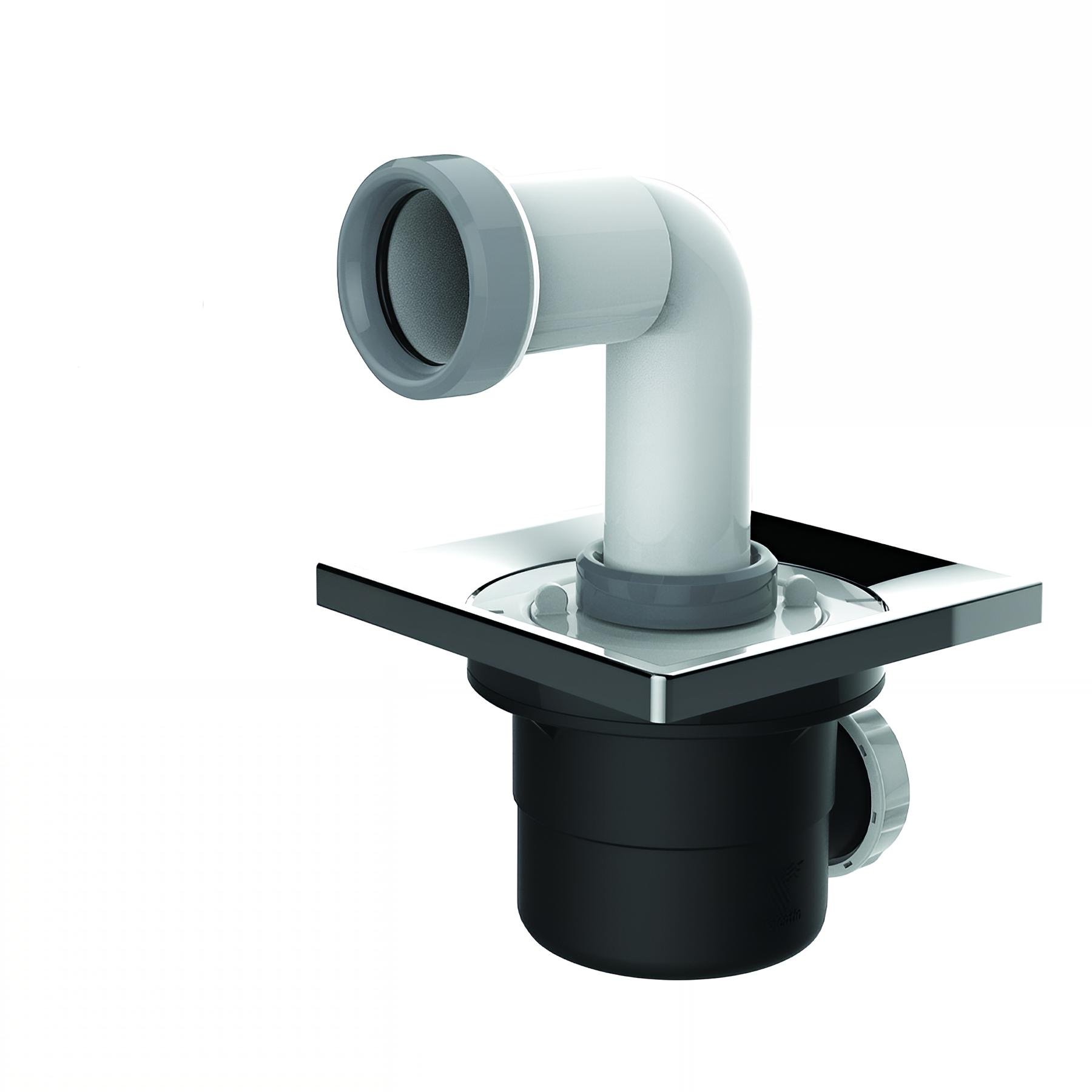 Bonde évolutive PMR, sortie horizontale Ø40mm, à encastrer, H. 105mm