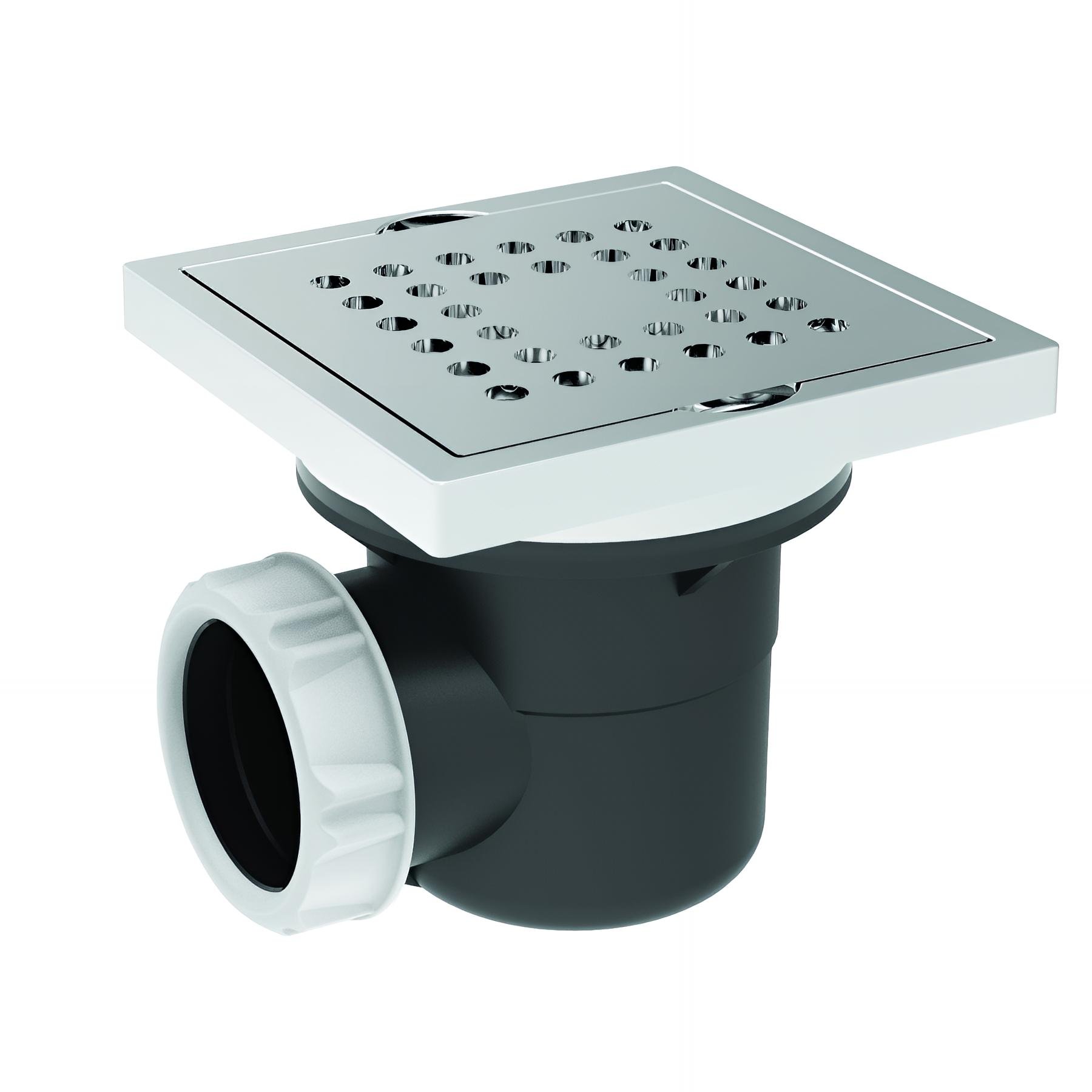 Bonde de sol, cadre ABS 100x100mm, H. 91mm, sortie Ø40mm