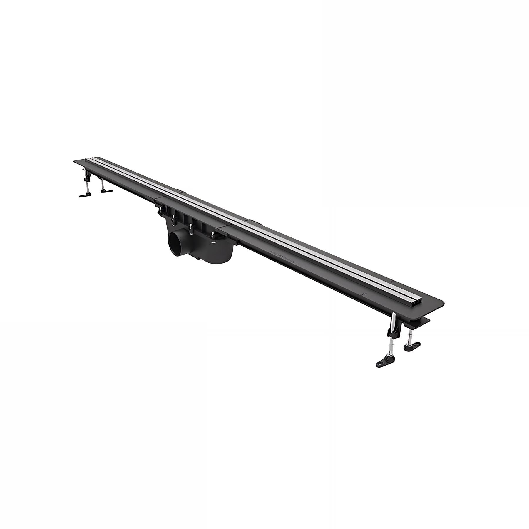 Caniveau de douche PANAMA, H. 97mm, réglable 400-1200,  sortie Ø50mm à coller