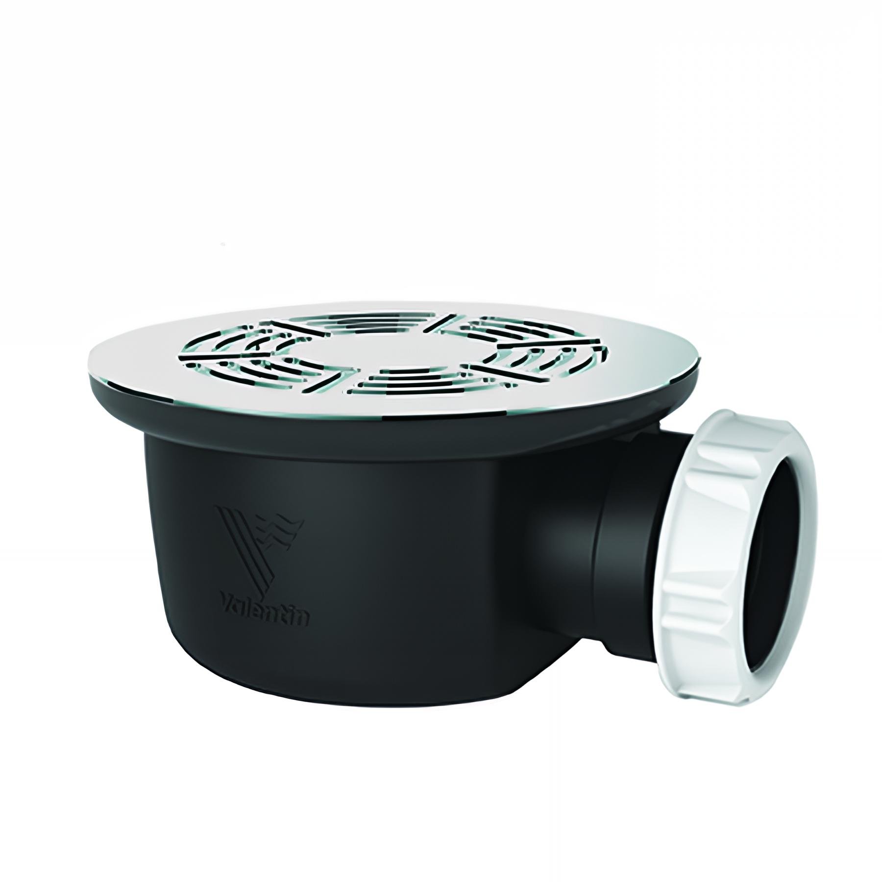 Bonde douche extra-plate NF Ø90mm,MINIME, grille inox Ø115mm, H. 60mm