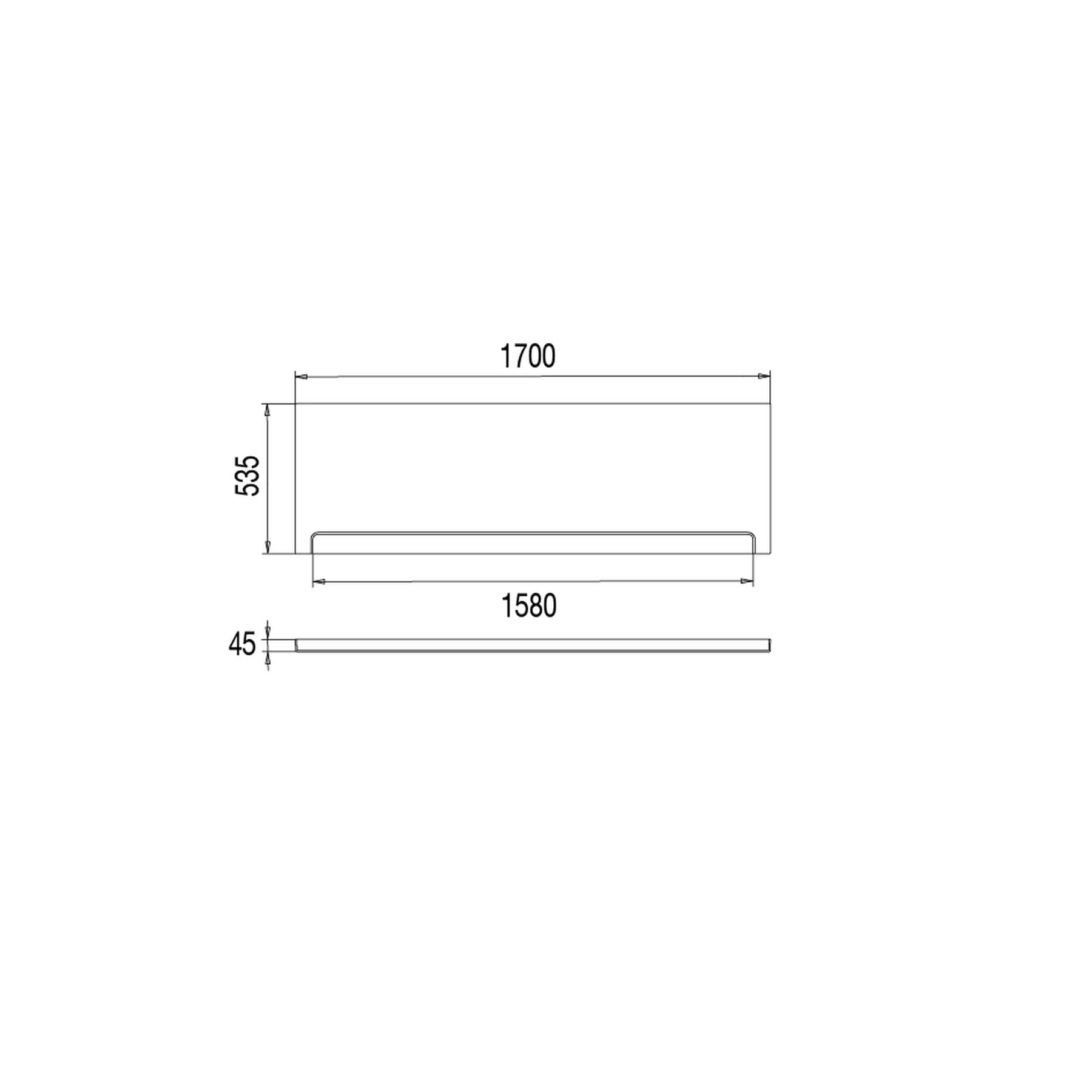 Tablier frontal 170x53,5cm pour baignoire KYO solo