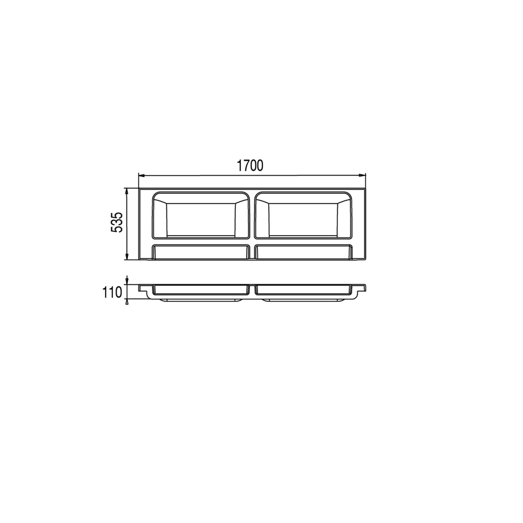 Tablier frontal pour baignoire ALLURE L. 170cm