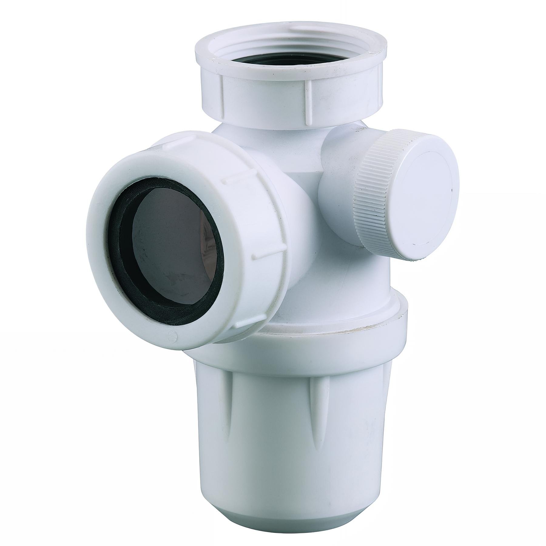 Siphon évier avec sortie 1" pour machine, non réglable