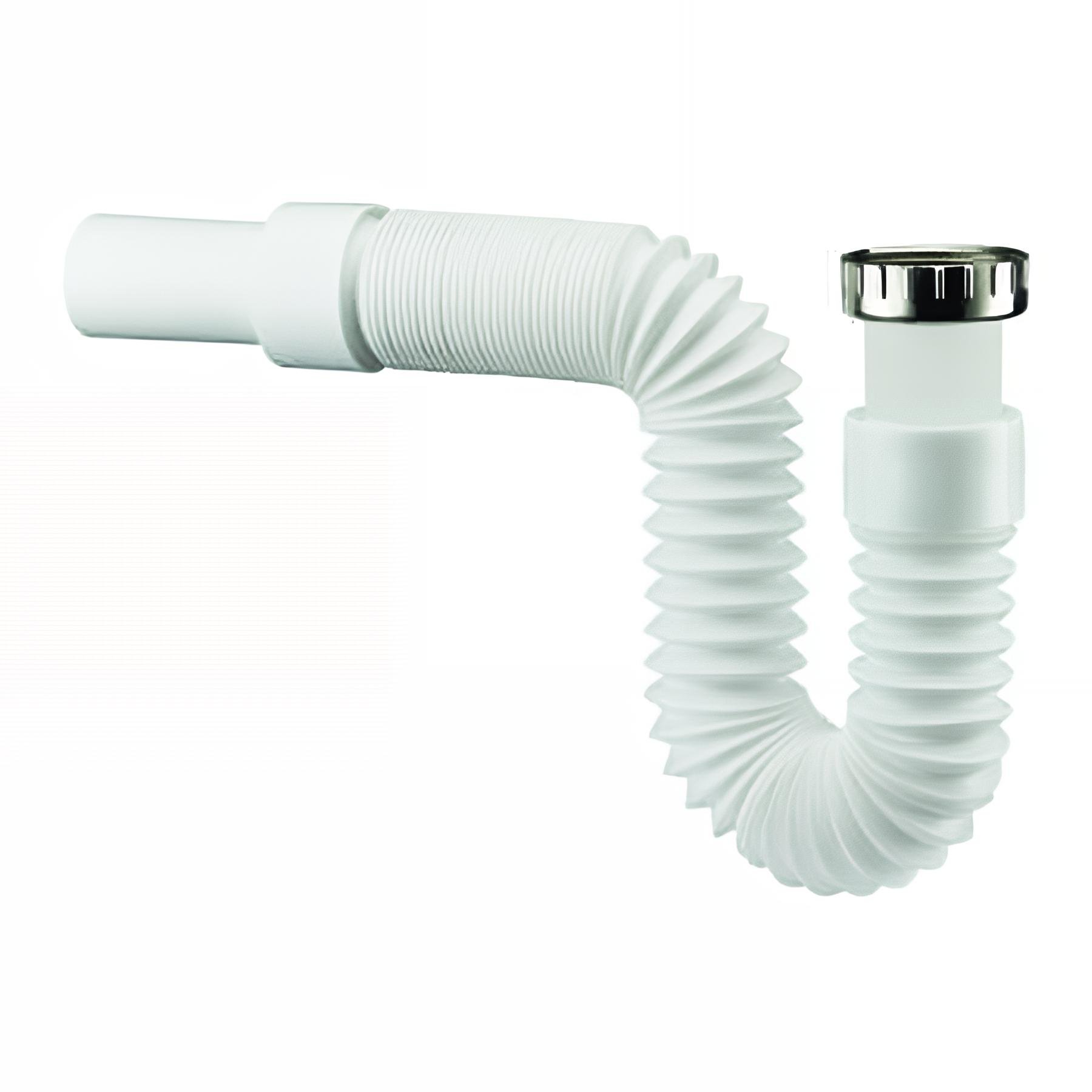 Flexible extensible Ø32mm, écrou métal 1"1/4, embout lisse Ø32mm