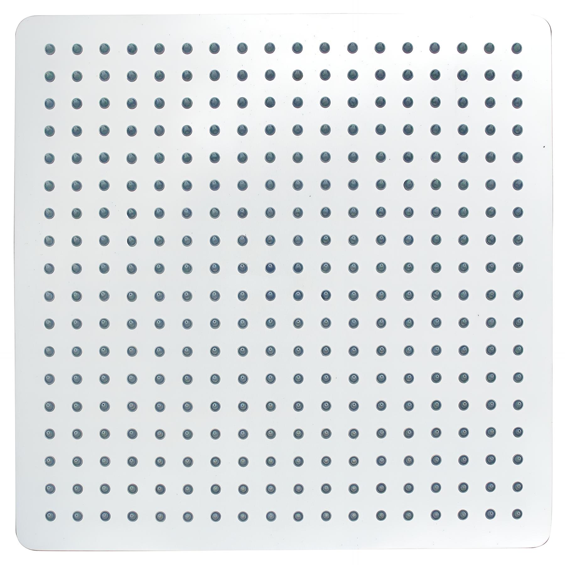 Pomme haute inox 400x400mm, système anti-calcaire, ultra-fine