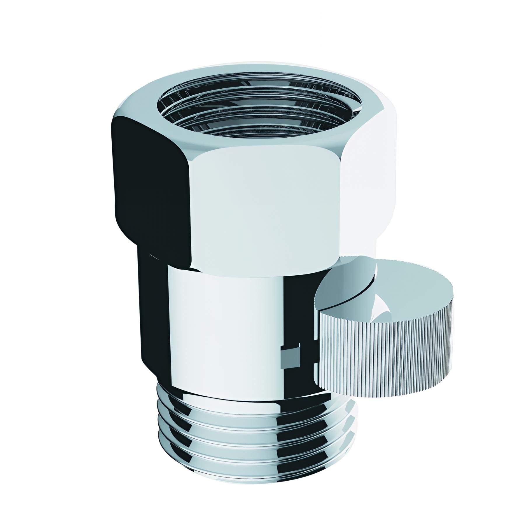 Stop douche laiton chromé pour pomme àmain