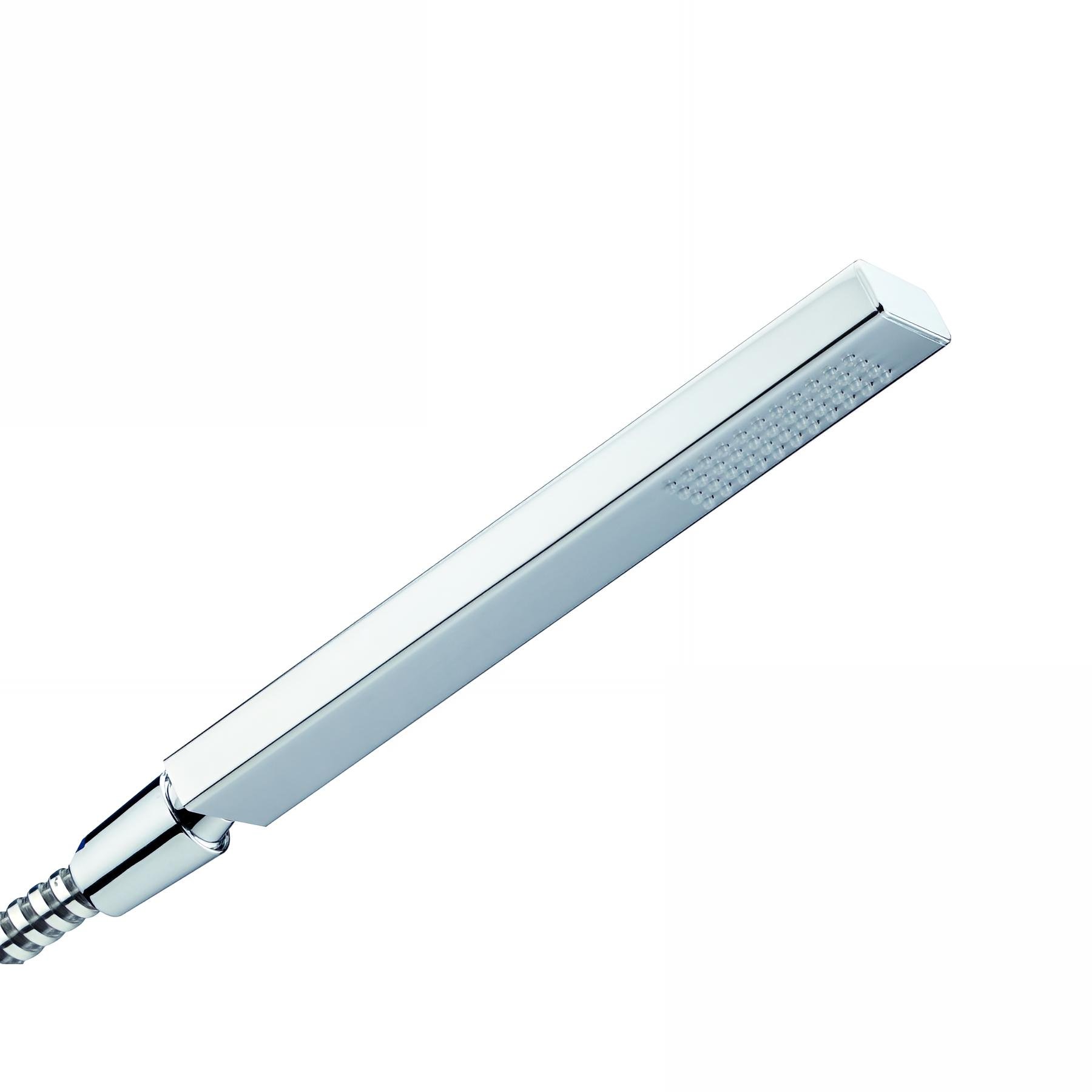 Douchette 1 jet laiton chromé, TOUAREG, système anti-calcaire