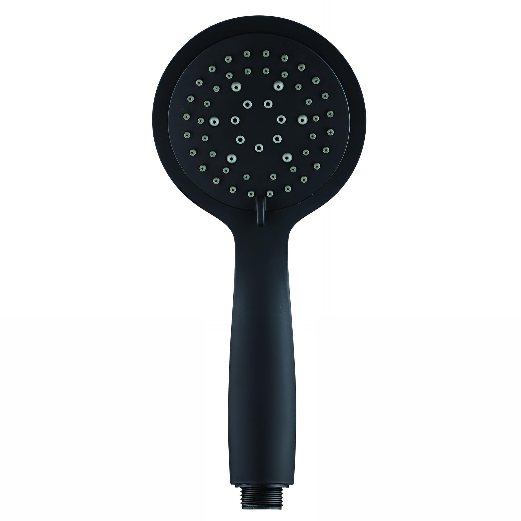 Douchette 3 jets ABS noir, SLATE, système anti-calcaire