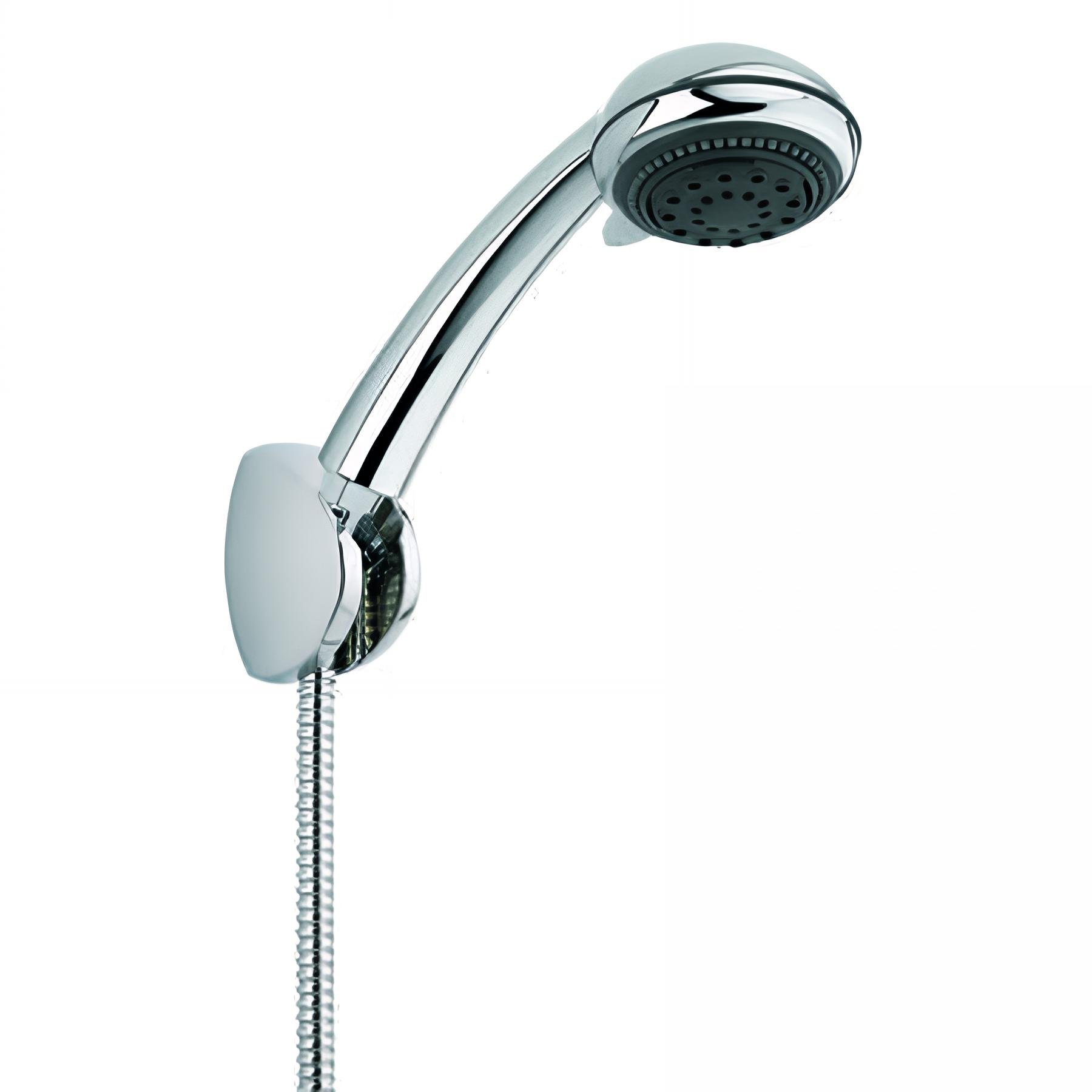 Kit douche 3 jets MORGANE, flexible métal DA 1,50m, support mural 3 positions 