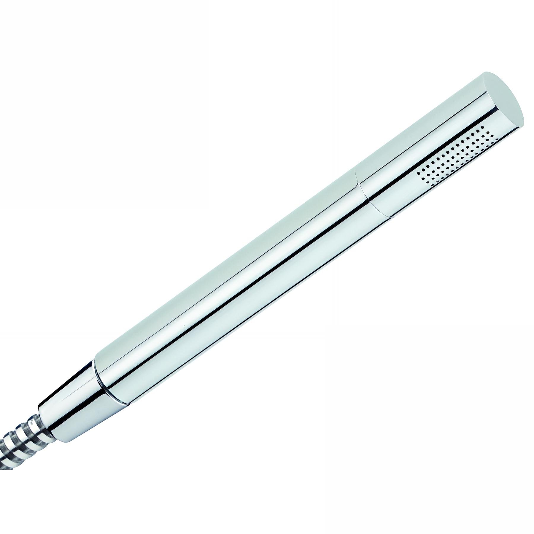 Douchette 1 jet laiton chromé, TUBE, diffuseur démontable