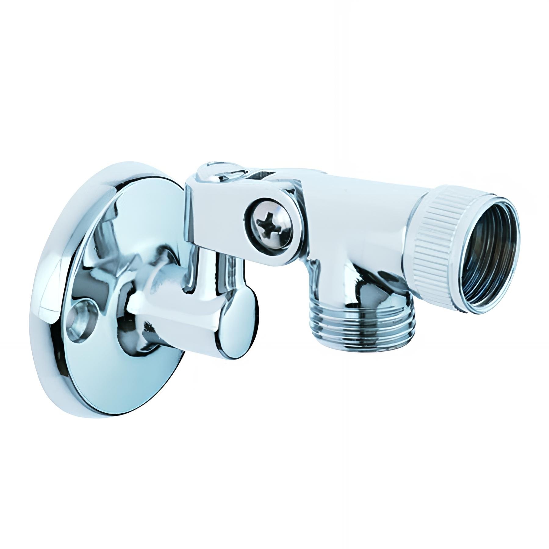 Support mural articulémétal/ABS chromé, orientable à 180°