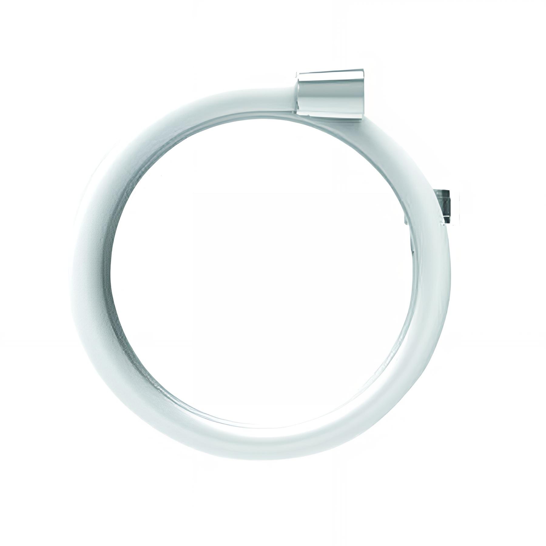 Flexible de douche PVC renforcé lisse 2m, blanc