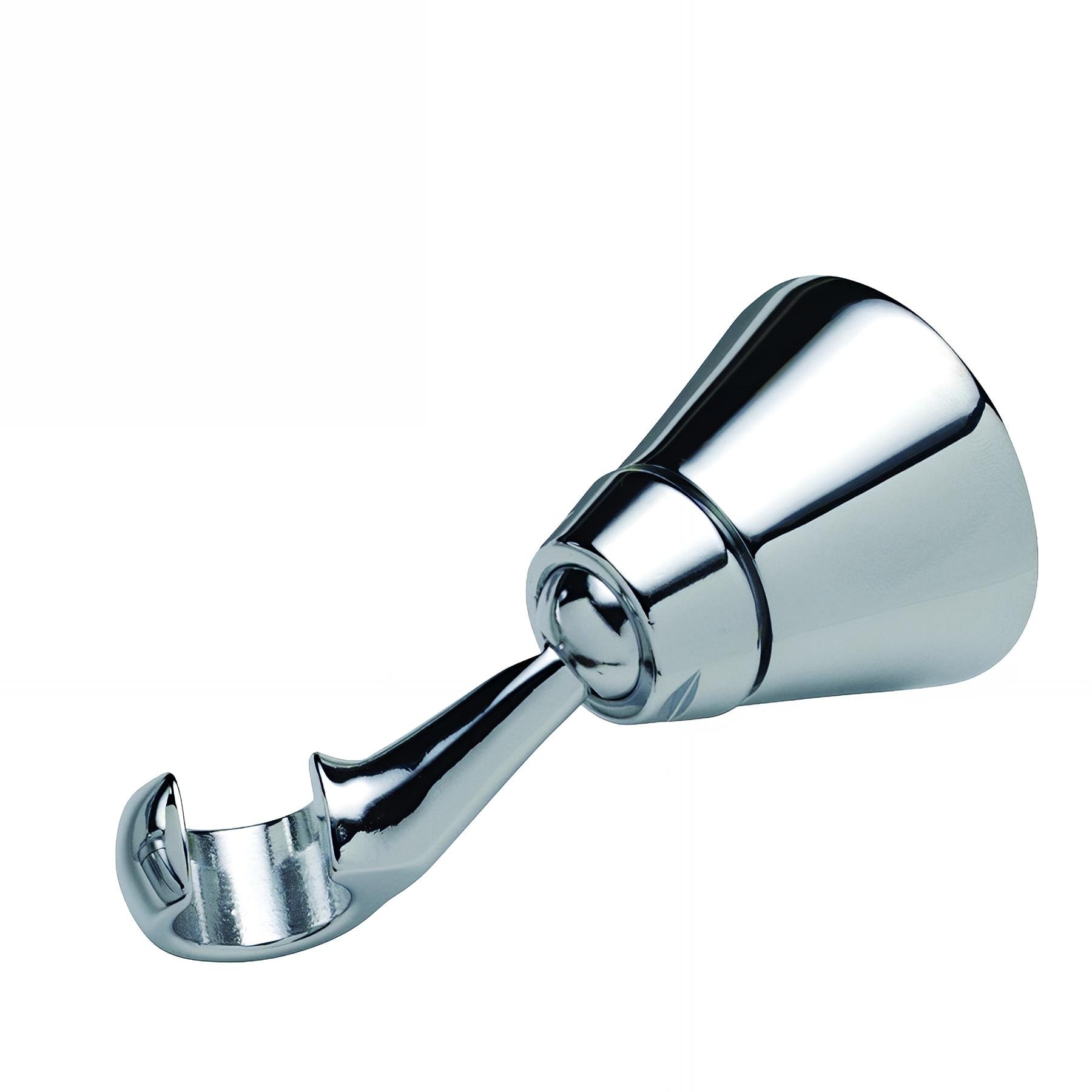 Support mural à rotule métal chromé pour douchette