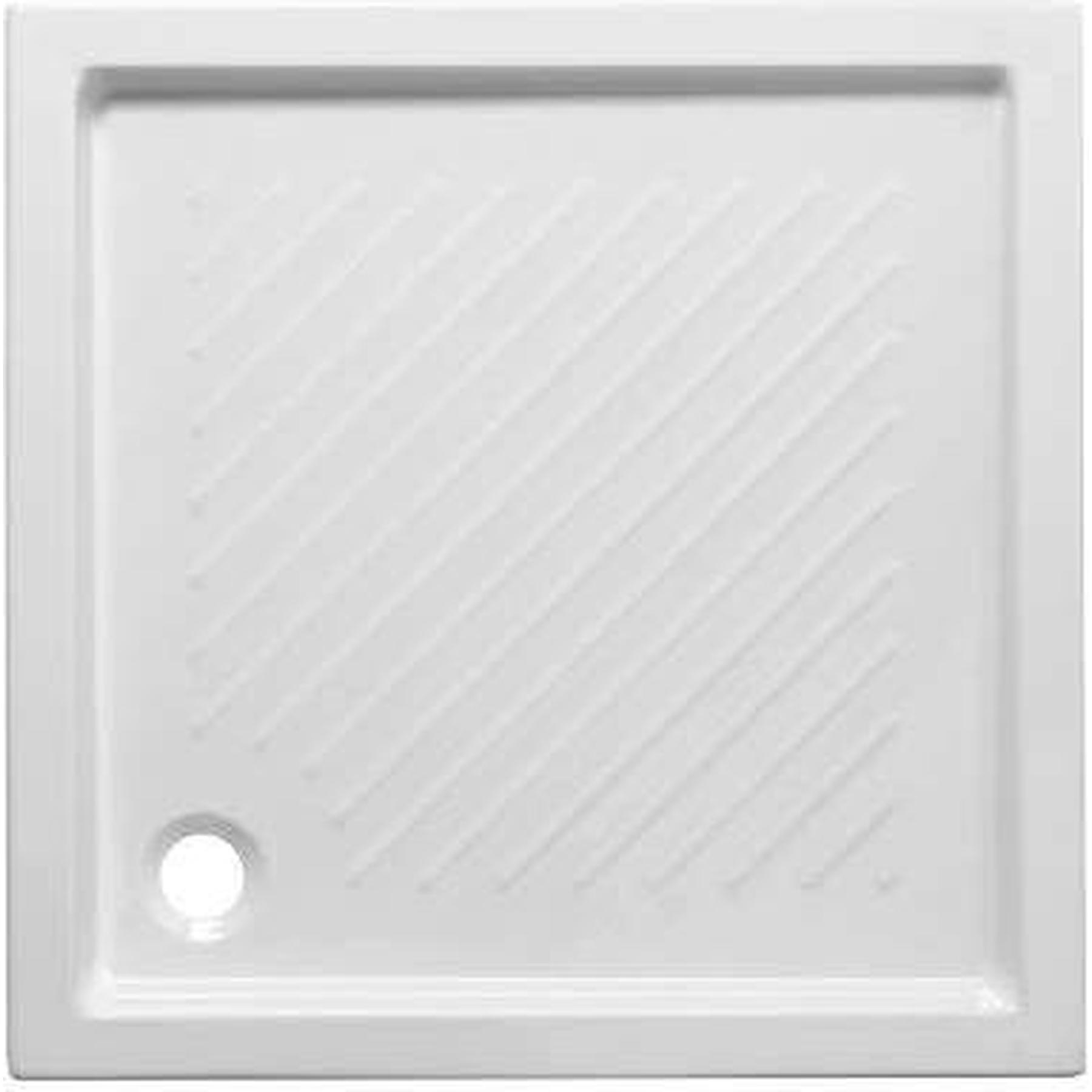 Receveur de douche céramique traditionnelle Gamme PRO SANINDUSA Moraira 75x75 couleur blanc    