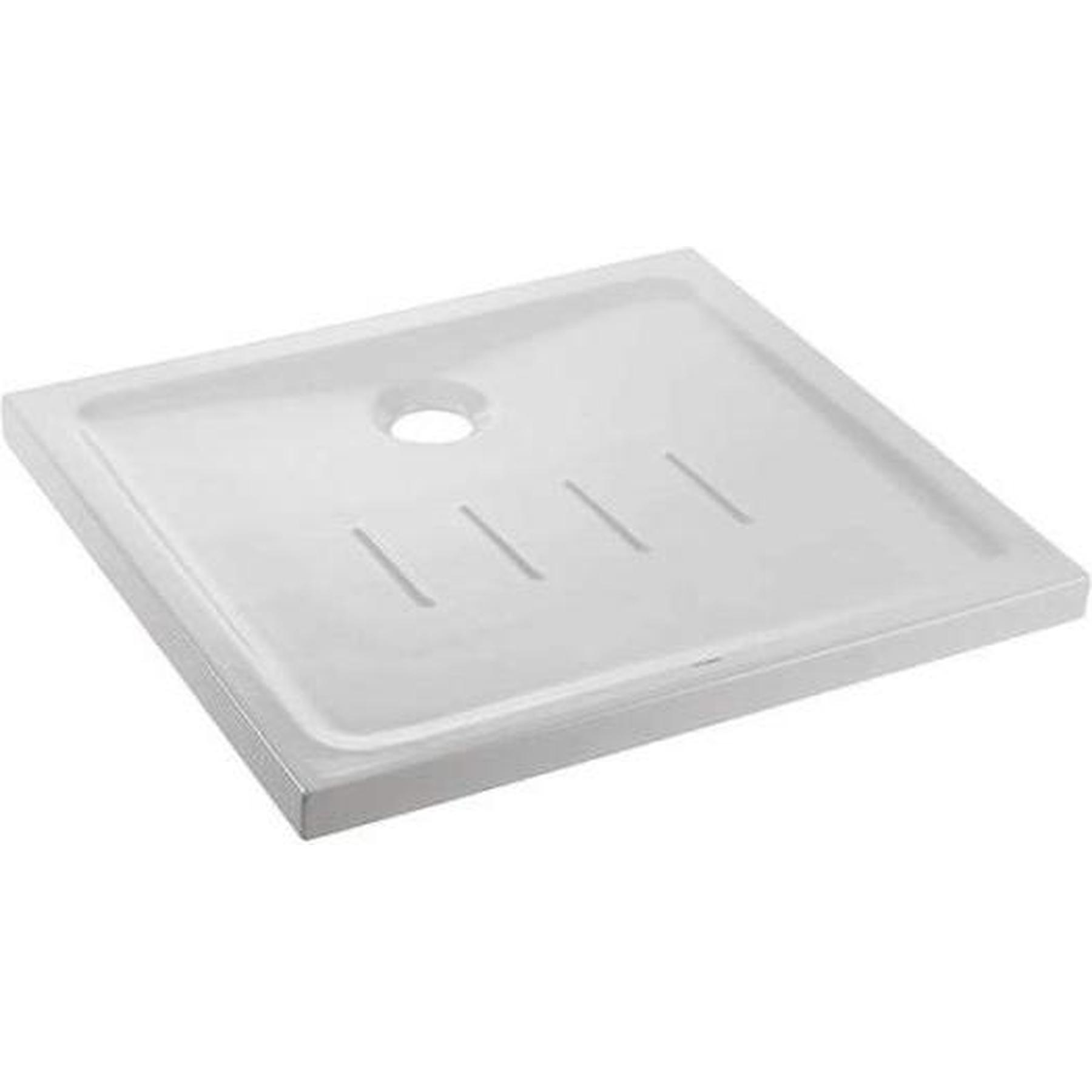 Receveur de douche céramique traditionnelle Gamme PRO SANINDUSA 90x90 Waterline couleur blanc   