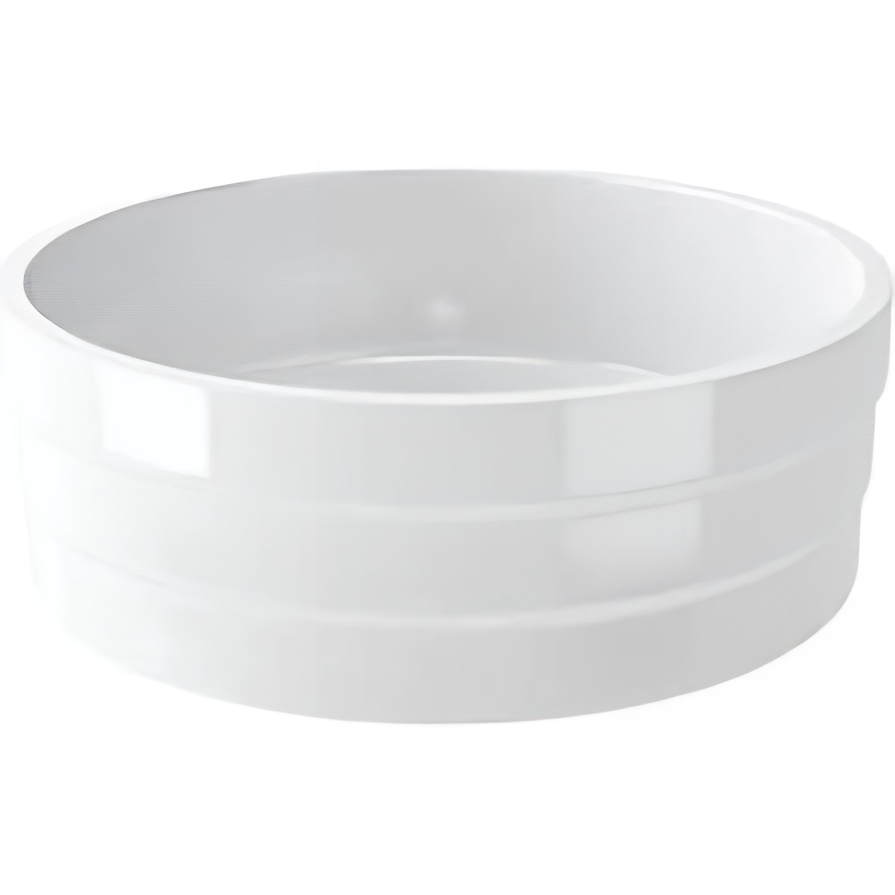 Vasque ronde céramique traditionnelle SANINDUSA a poser sur plan RING 45 blanc