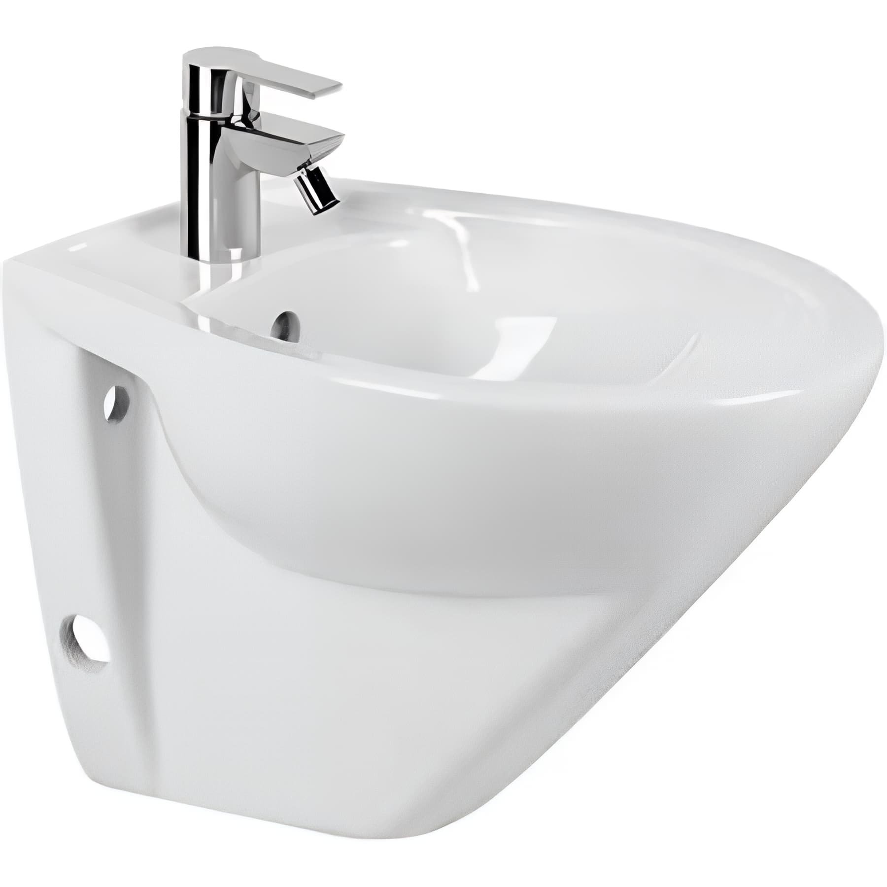 Bidet suspendu céramique traditionnelle SANINDUSA Cetus 48 blanc