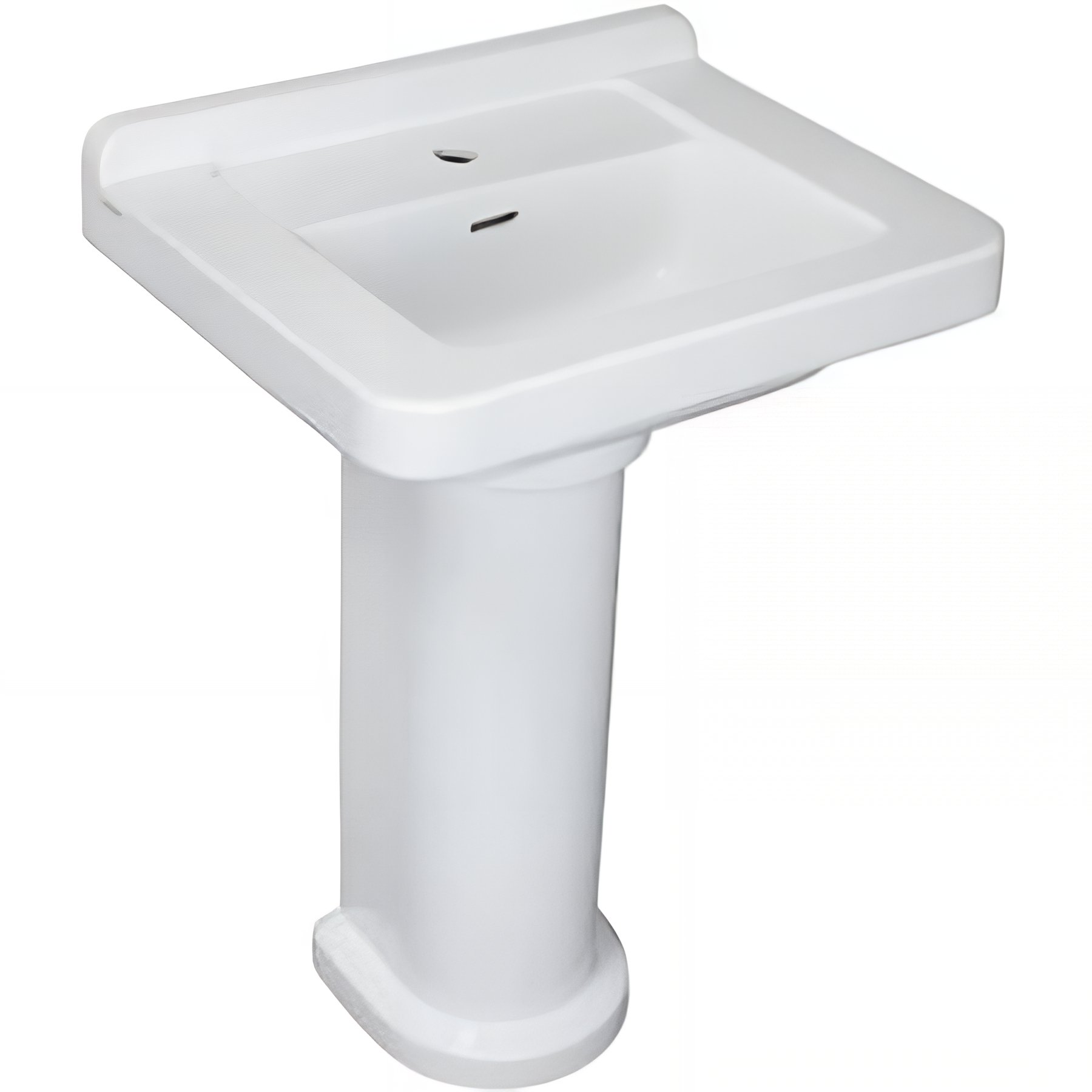 Lavabo 58cm mural céramique traditionnelle SANINDUSA Vintage blanc    