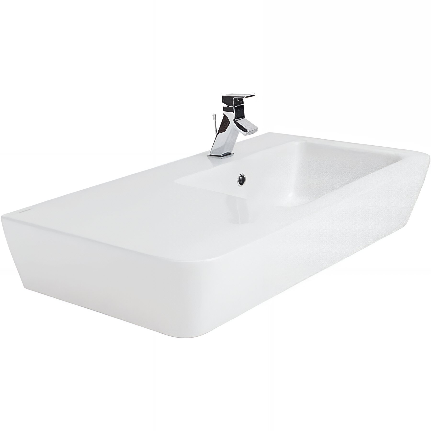 Lavabo Advance céramique traditionnelle SANINDUSA 90x52 blanc    