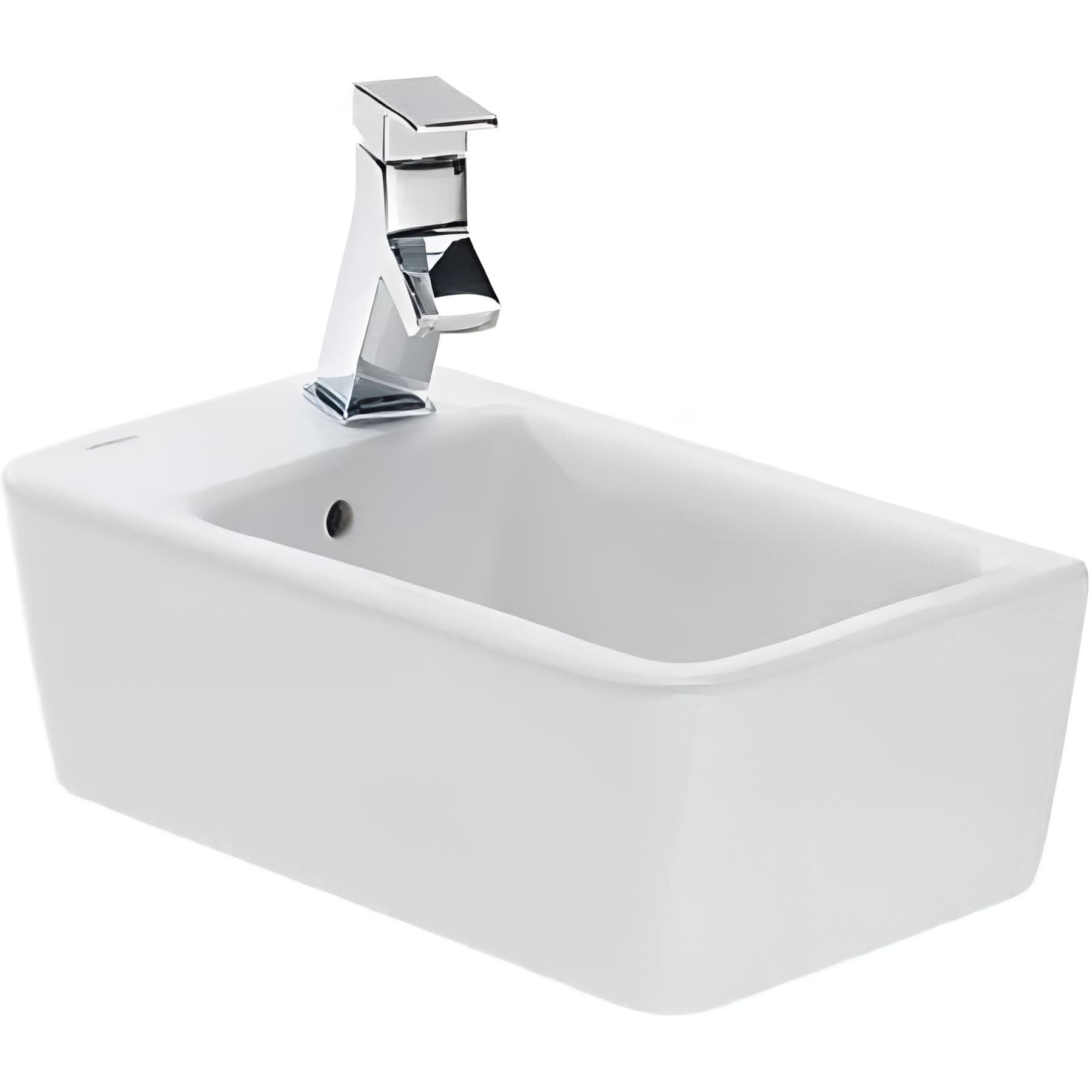 Lave mains mural céramique traditionnelle SANINDUSA Advance 40x25x15 blanc (robinet et vidage non inclus) 