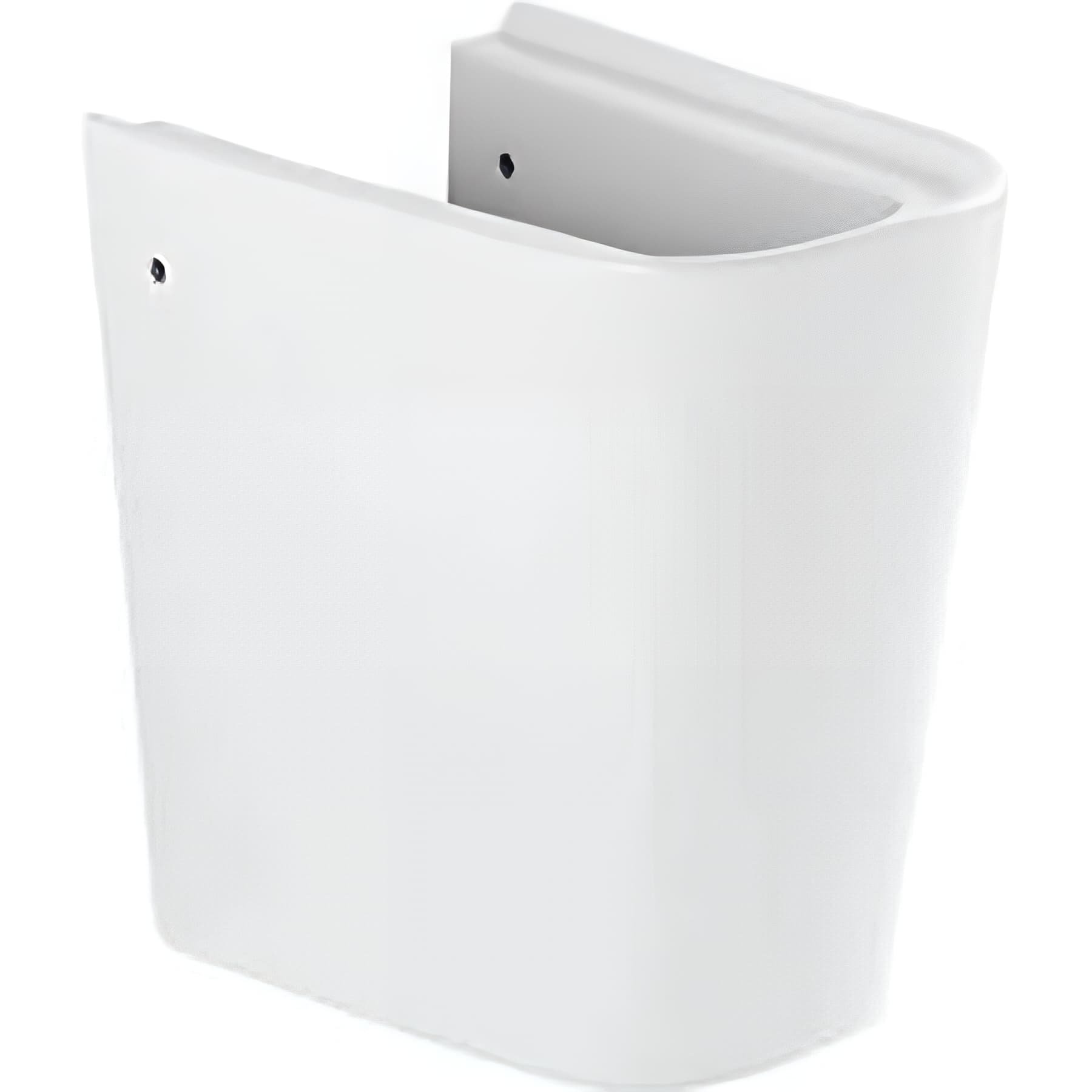 Demi Colonne de lavabo cache siphon Look pour lavabo Look céramique traditionnelle SANINDUSA blanc    