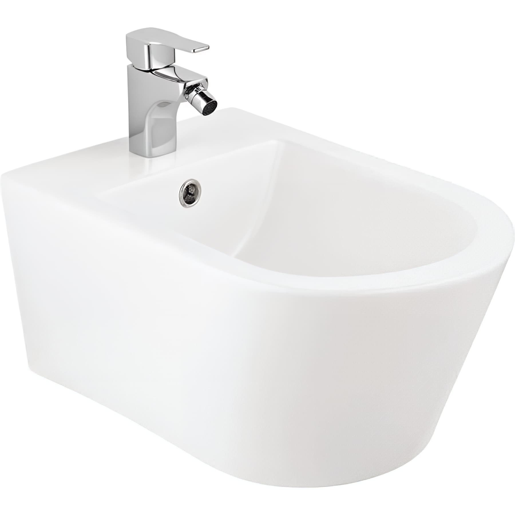 Bidet suspendu céramique traditionnelle SANINDUSA 52 UrbY blanc    