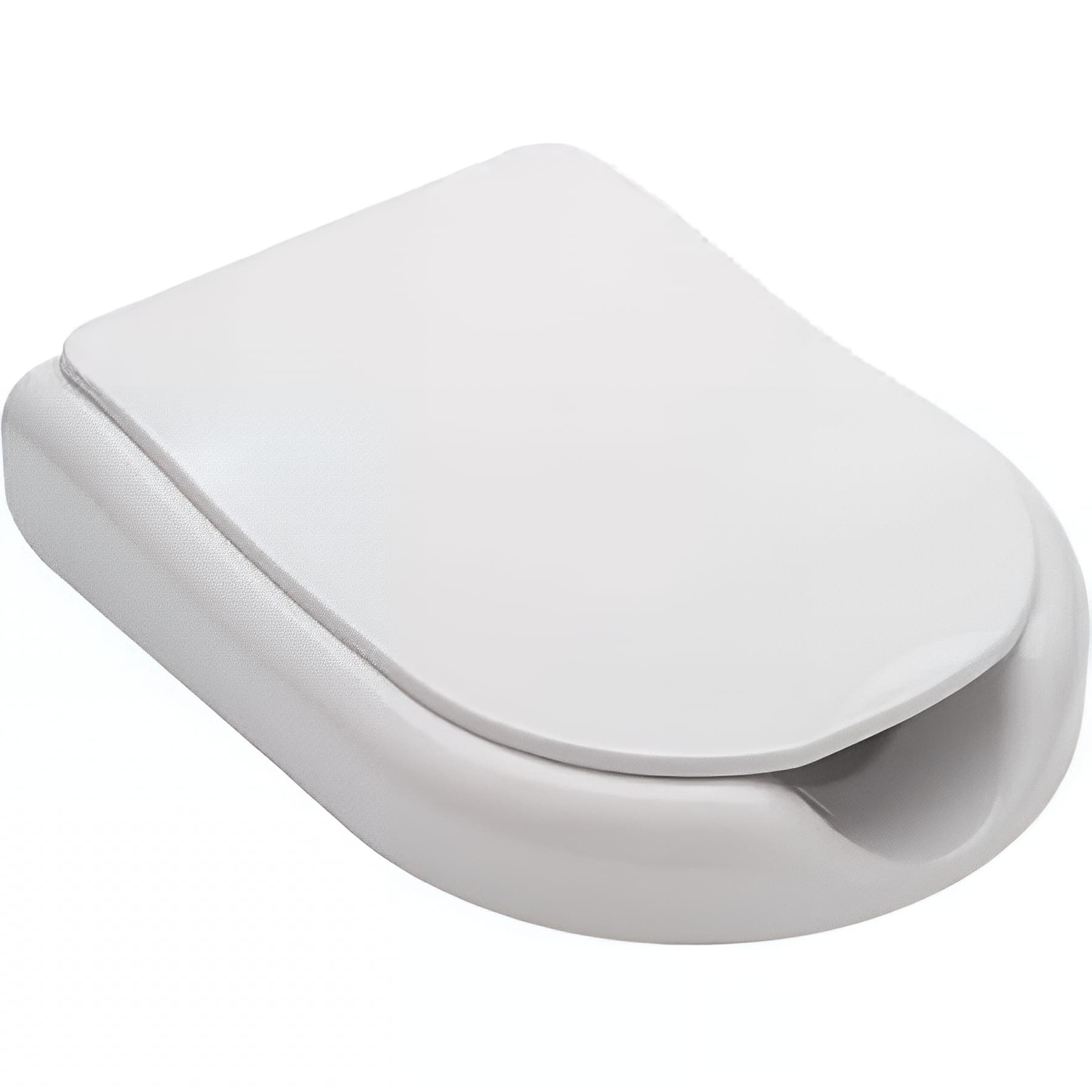 Abattant de WC a ouverture frontale PMR normes handicapé SANINDUSA New WC Care blanc