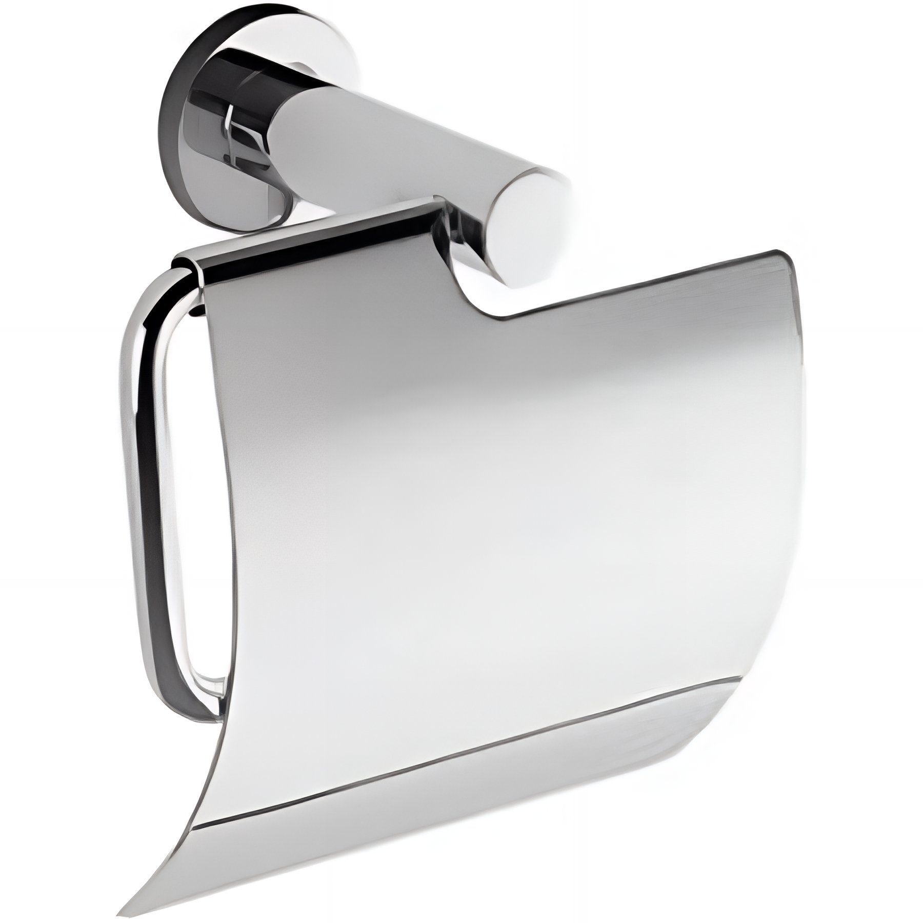 Porte papier WC SANINDUSA toilette avec couvercle Prestige chrome   