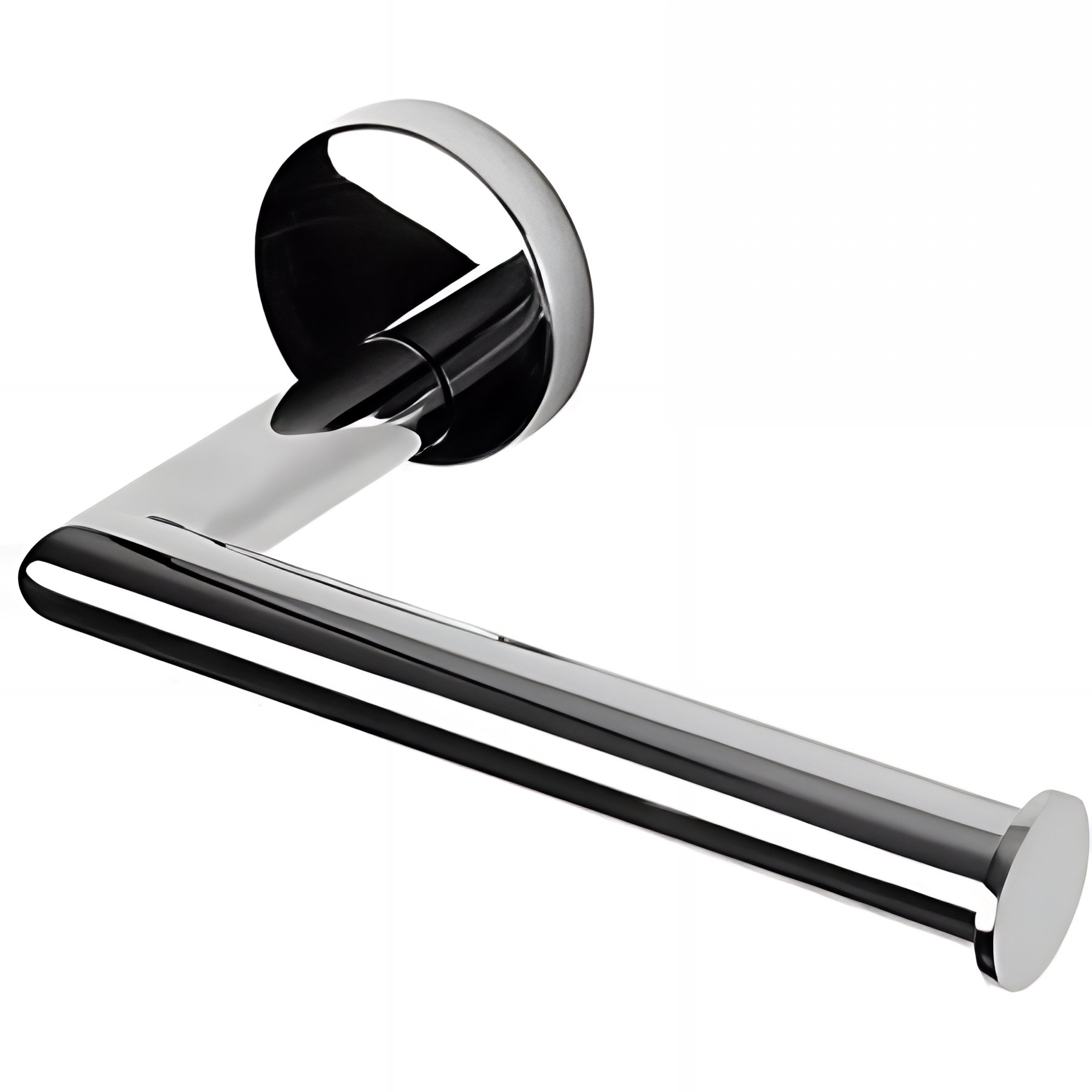 Porte papier WC mural d'exception SANINDUSA Luxe porte papier toilette laiton massif chromé