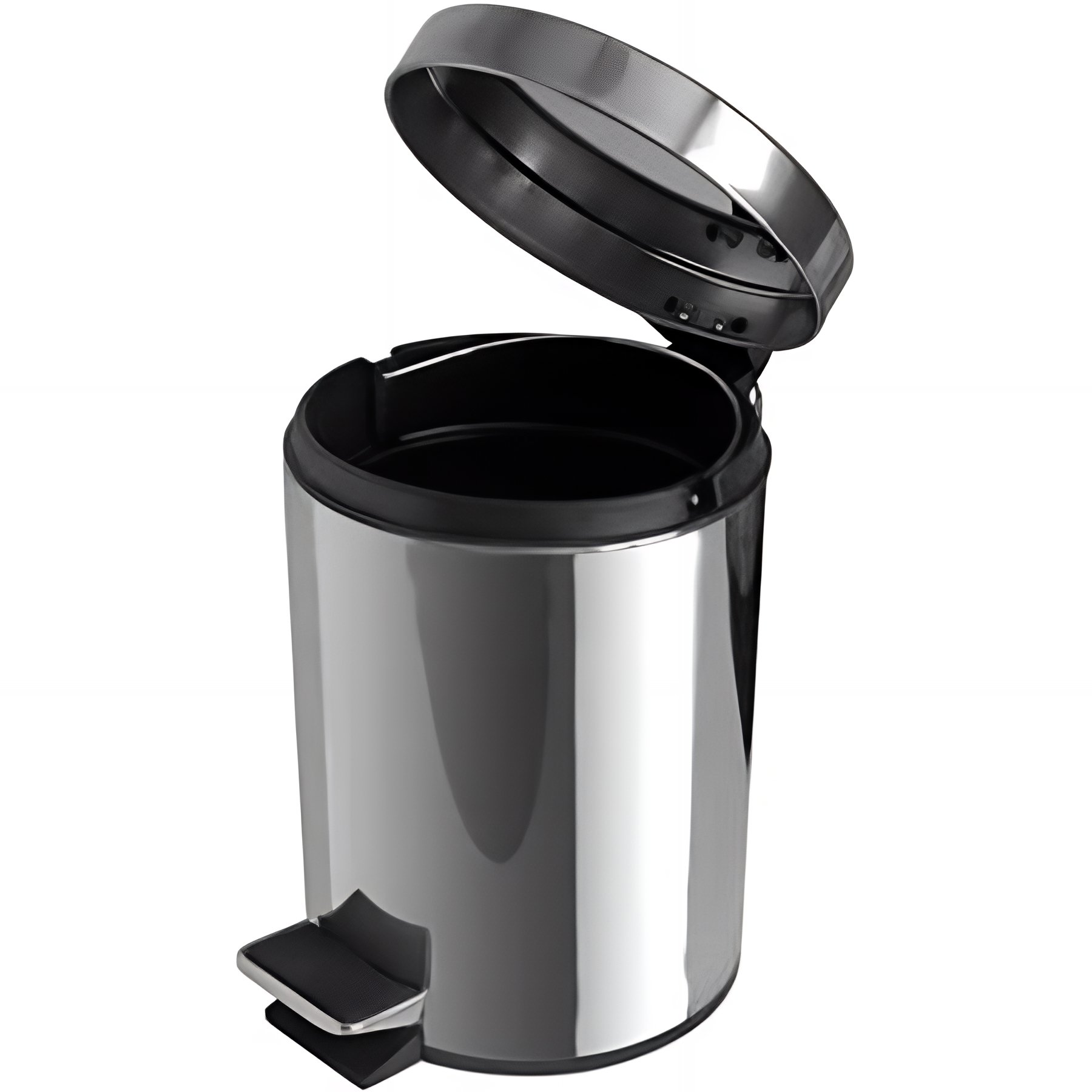 Corbeille de salle de bains à pédale SANINDUSA Luxe chromé