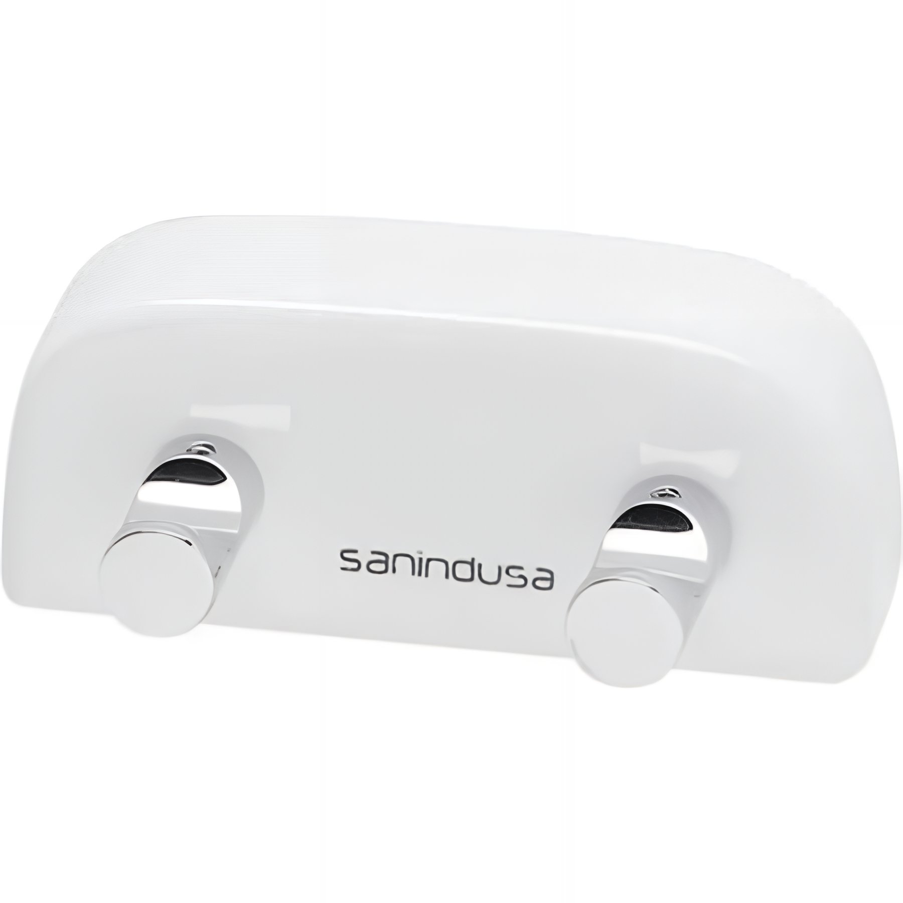 Porte peignoire double de salle de bains SANINDUSA Vintage blanc 