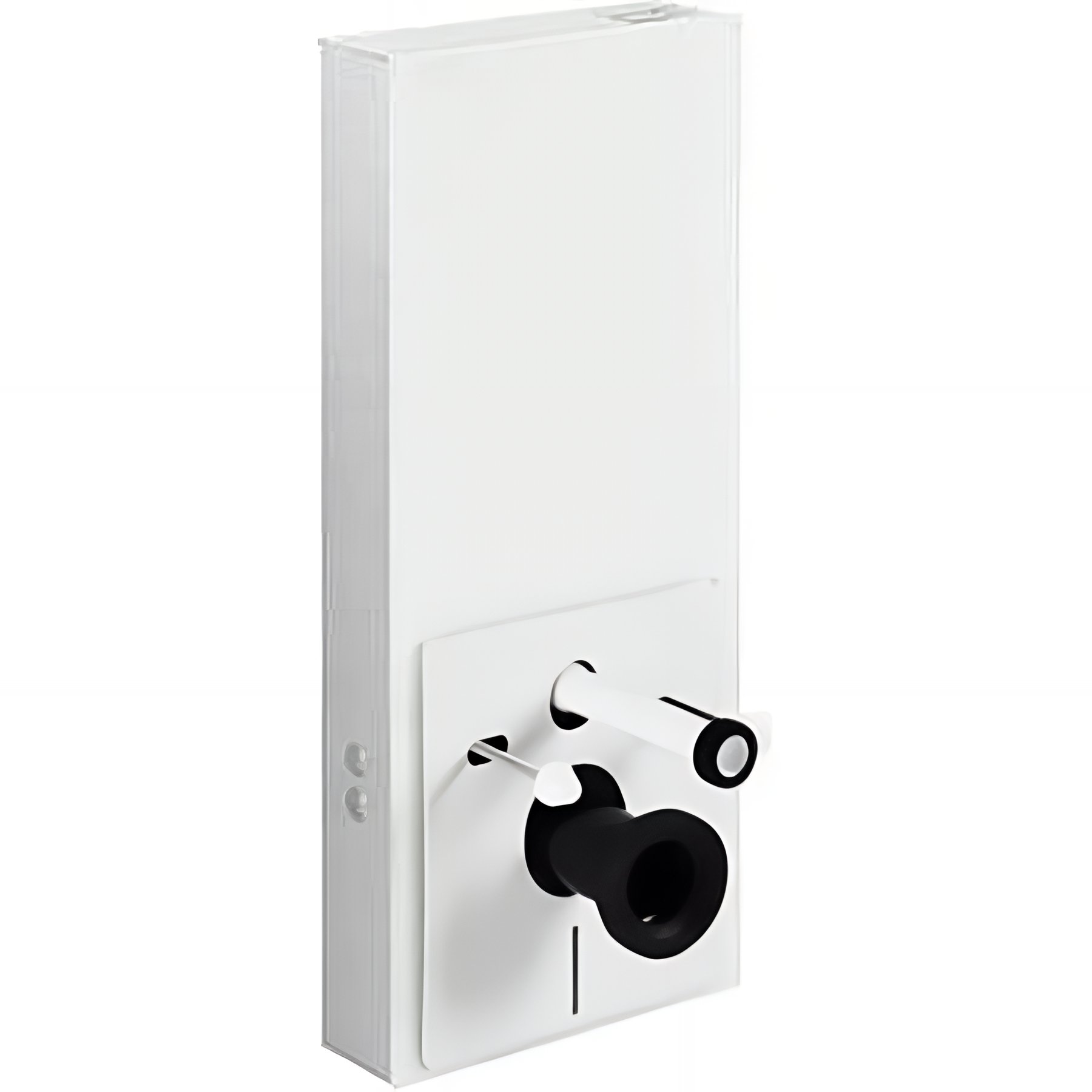 Bâti-support WC suspendu avec habillage blanc complet insonorisé prêt à poser SANINDUSA SANGLASS WALL 3/6L