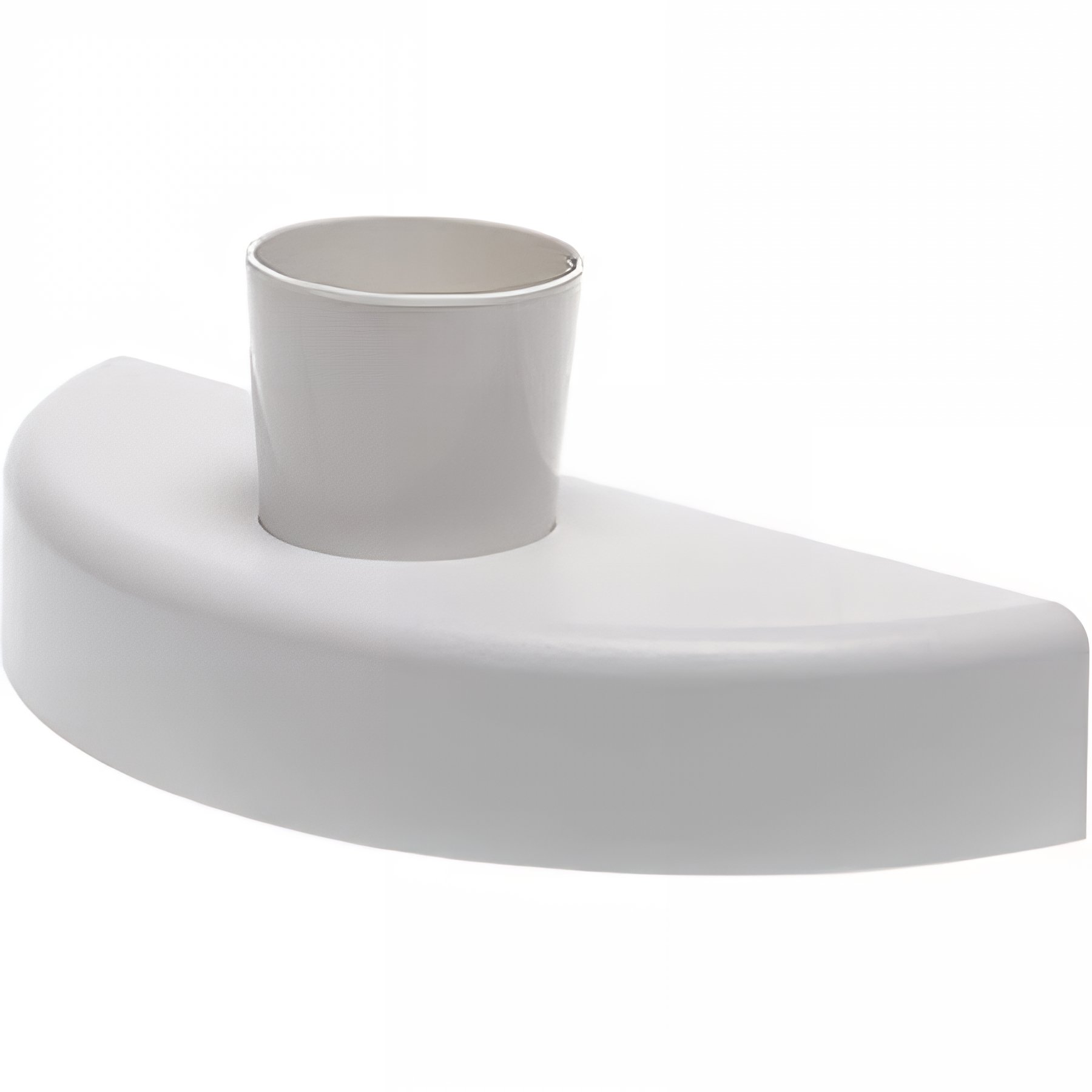Porte verre à dents blanc SANINDUSA WCkids sanitaires pour enfants livré avec gobelet blanc