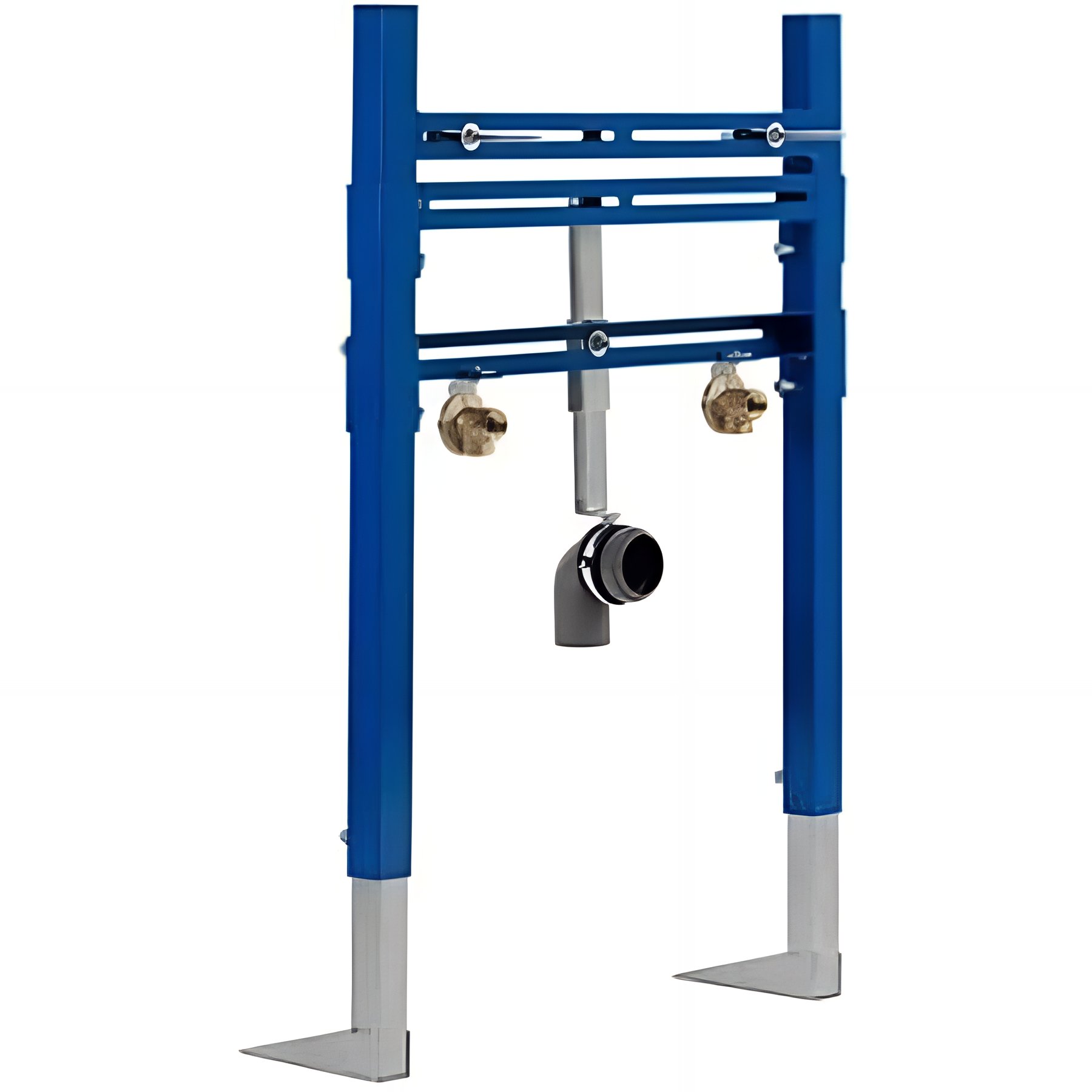 Bâti support autoportant pour lavabo fixations réglables sur rail coulissant SANINDUSA SANFIx