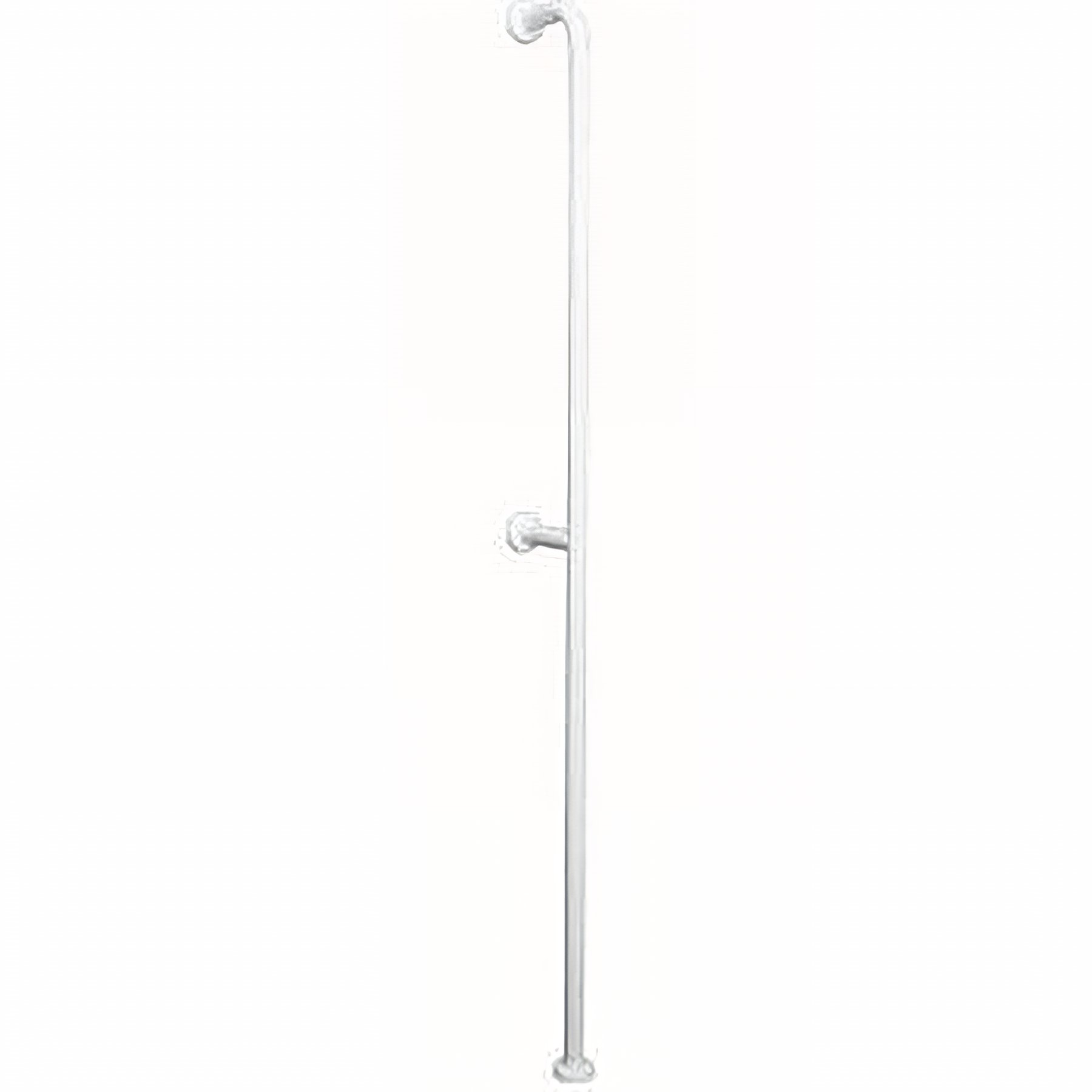 Barre d´appui et relèvement WC fixations sol et mur PMR normes handicapé SANINDUSA NewWCCare blanche