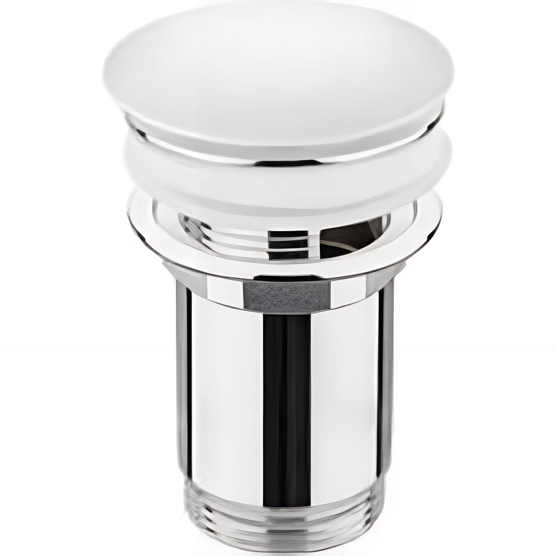 Vidage clic-clac universel SANINDUSA pour lavabo blanc et chrome