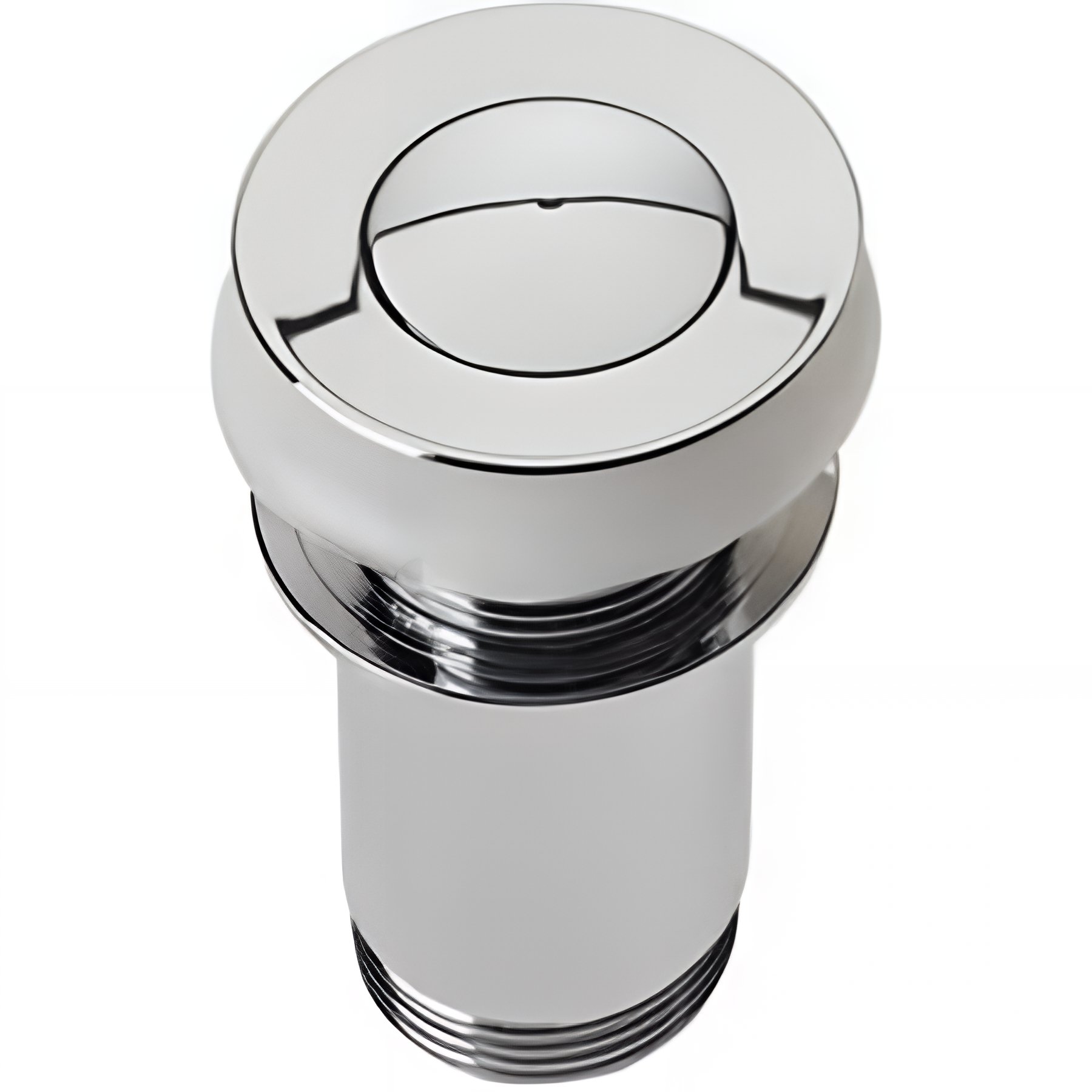 Vidage clic-clac universel SANINDUSA pour lavabo chrome bouchon petit diamètre encastré dans la bonde