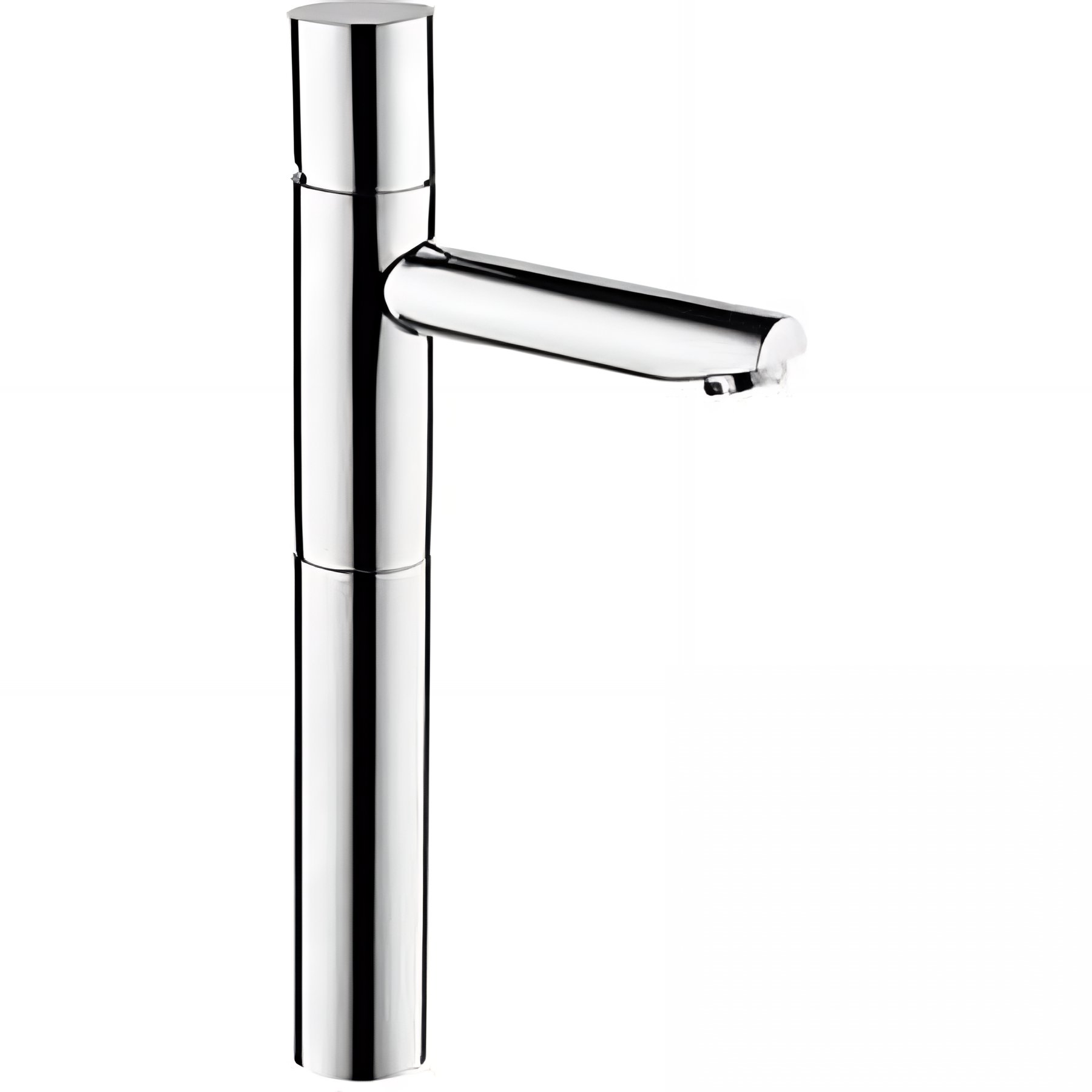 Mitigeur pour lavabo et vasque à poser corps haut SANINDUSA Single Plus commande cylindrique chromé