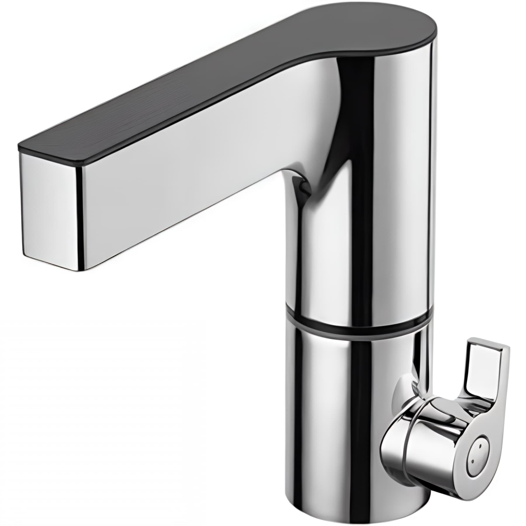 Mitigeur de lavabo tactile SANINDUSA Two Care chromé distributeur de savon automatique intégré au mitigeur