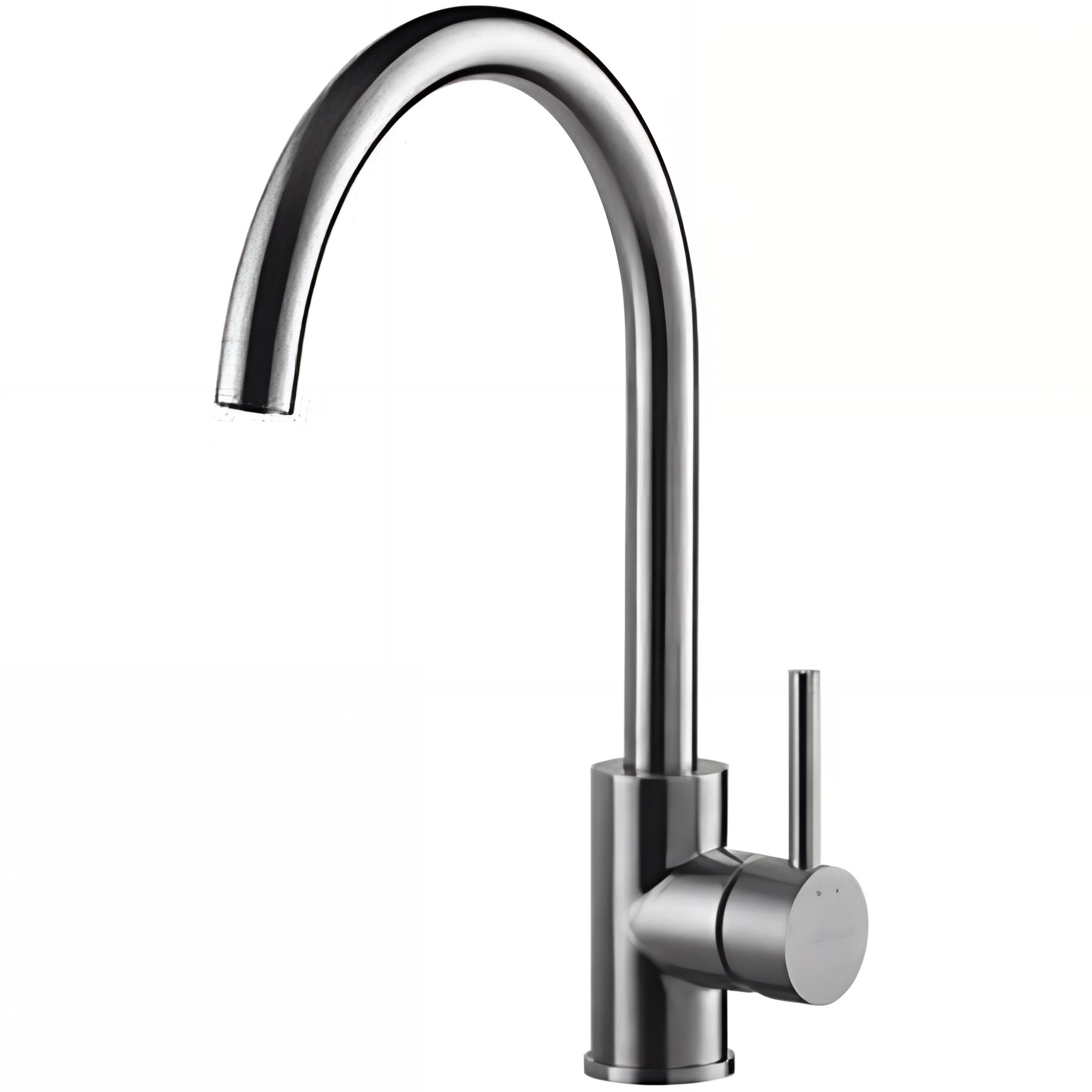 Mitigeur pour évier de cuisine bec haut orientable SANINDUSA Kopa Arc inox brossé