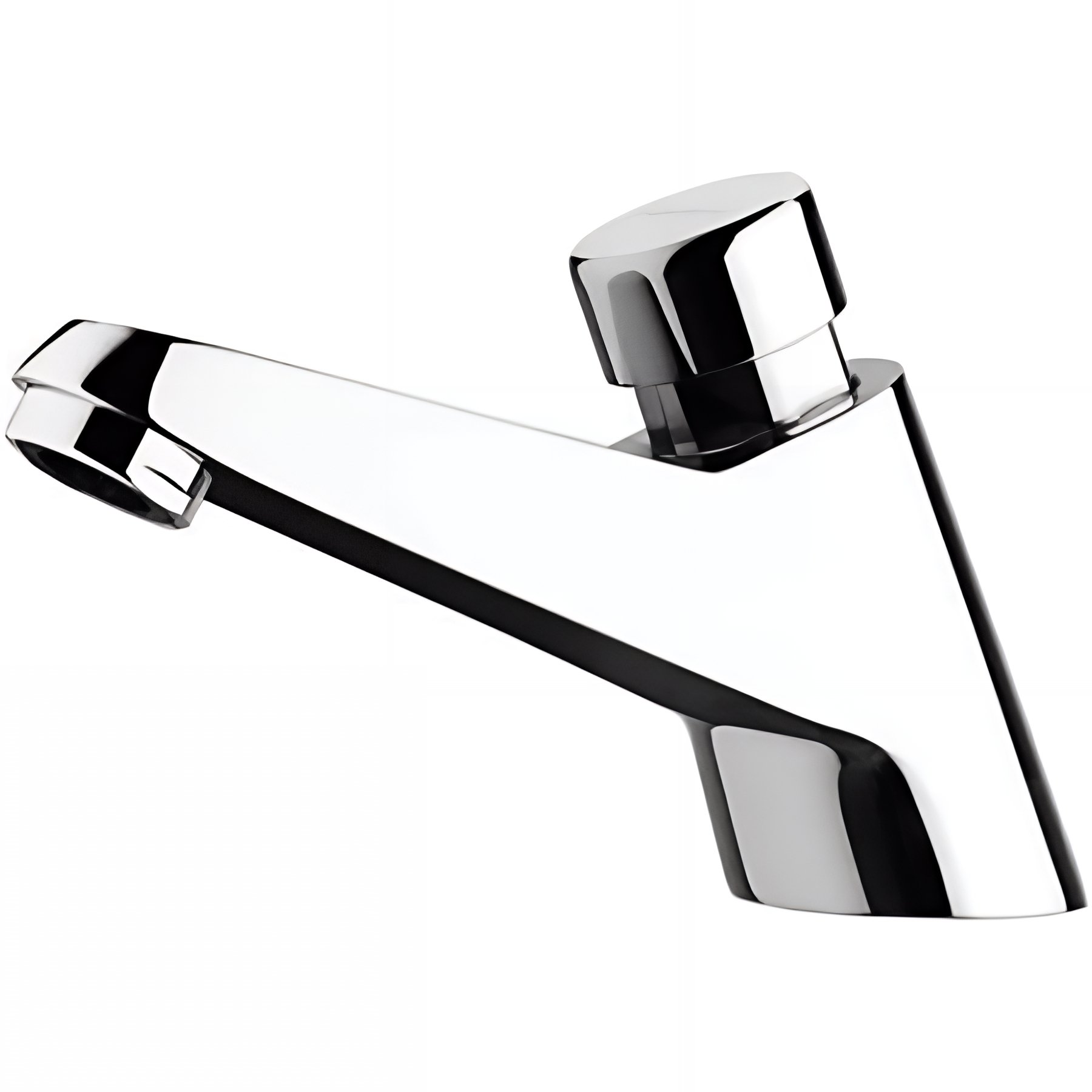 Robinet à poussoir temporisé 1 eau (chaude ou froide) pour lavabo ou lave-mains SANINDUSA Éco