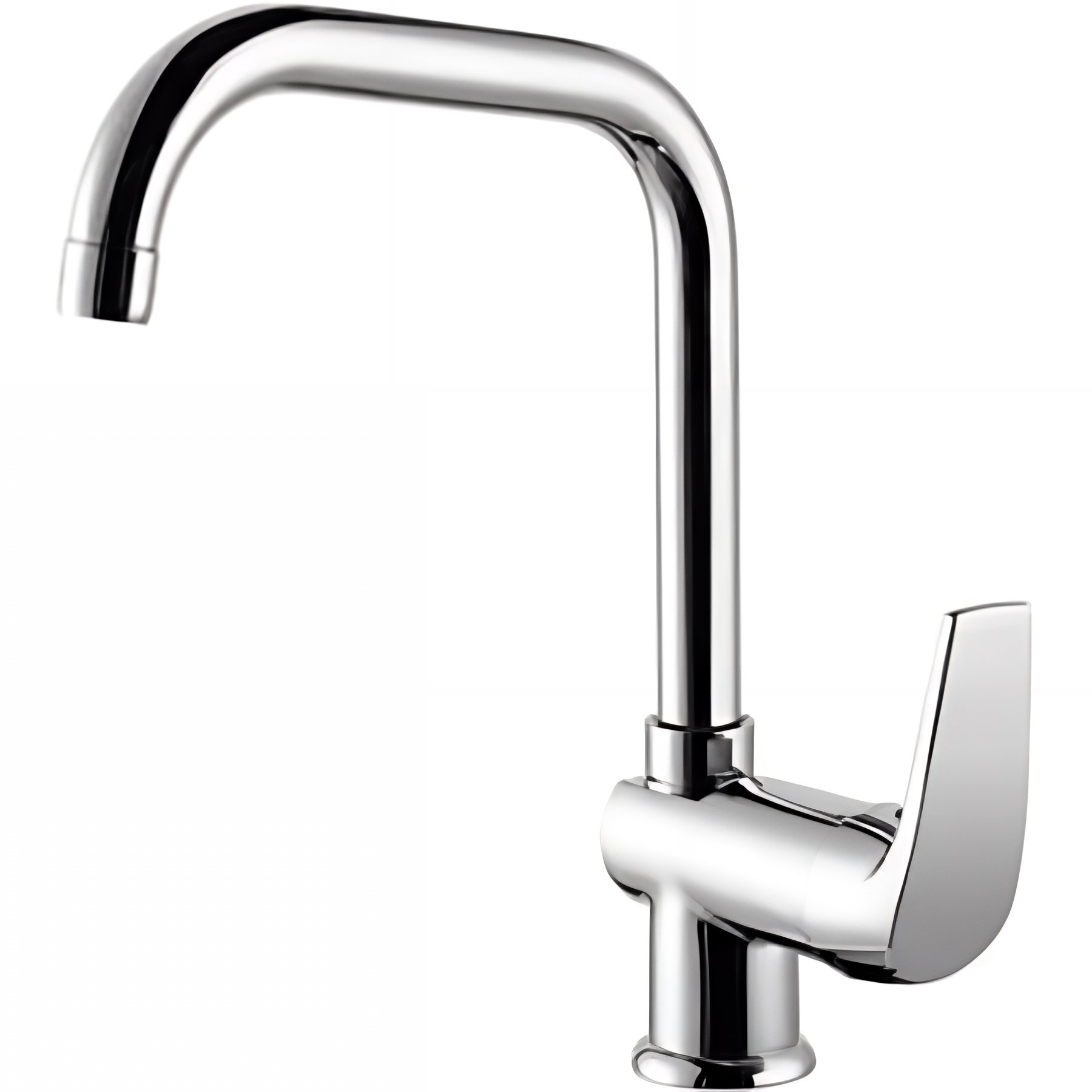 Mitigeur pour évier de cuisine bec haut chromé PMR normes handicapé SANINDUSA Mixa