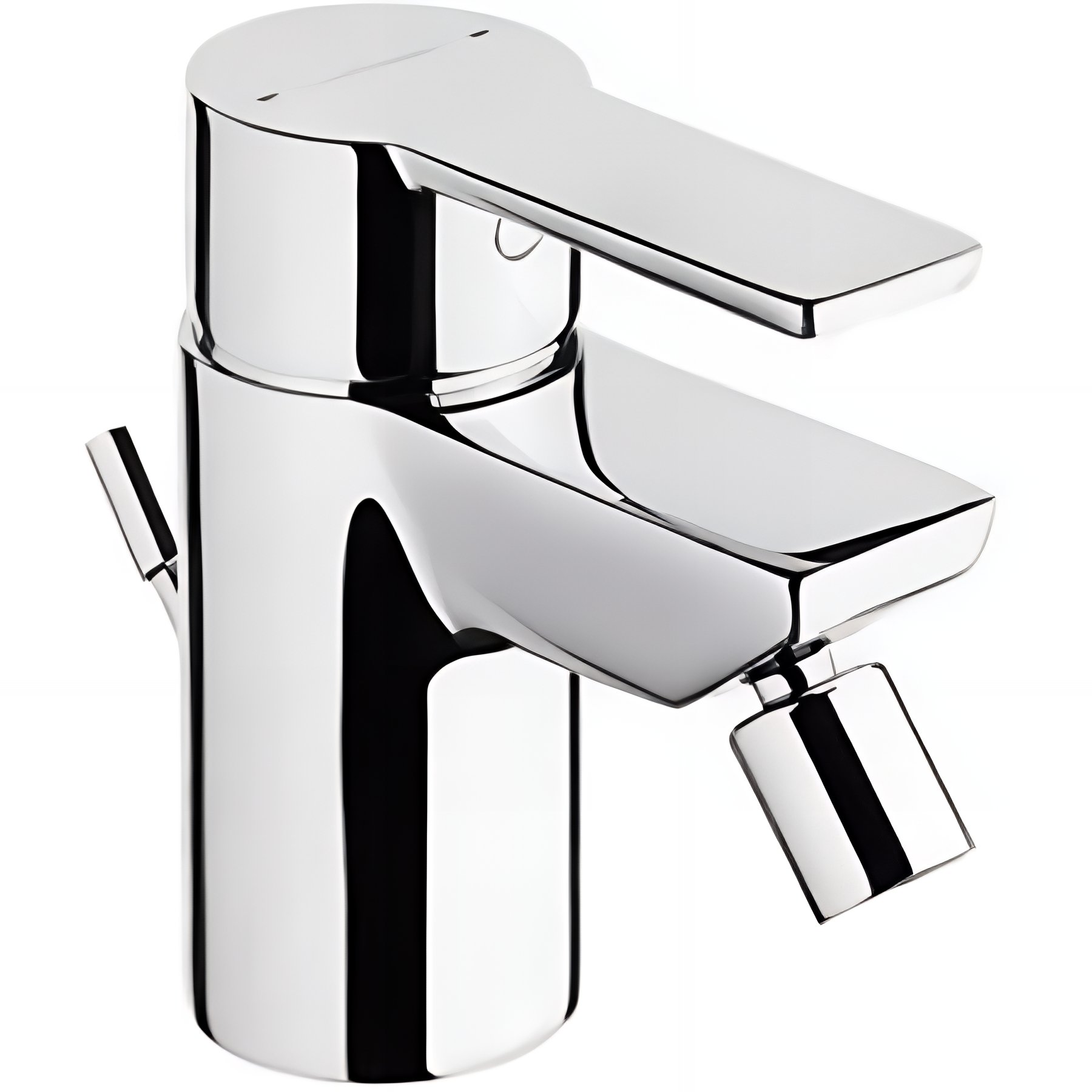 Mitigeur pour bidet SANINDUSA Master 40 chromé mode éco par limiteur de débit livré avec vidage