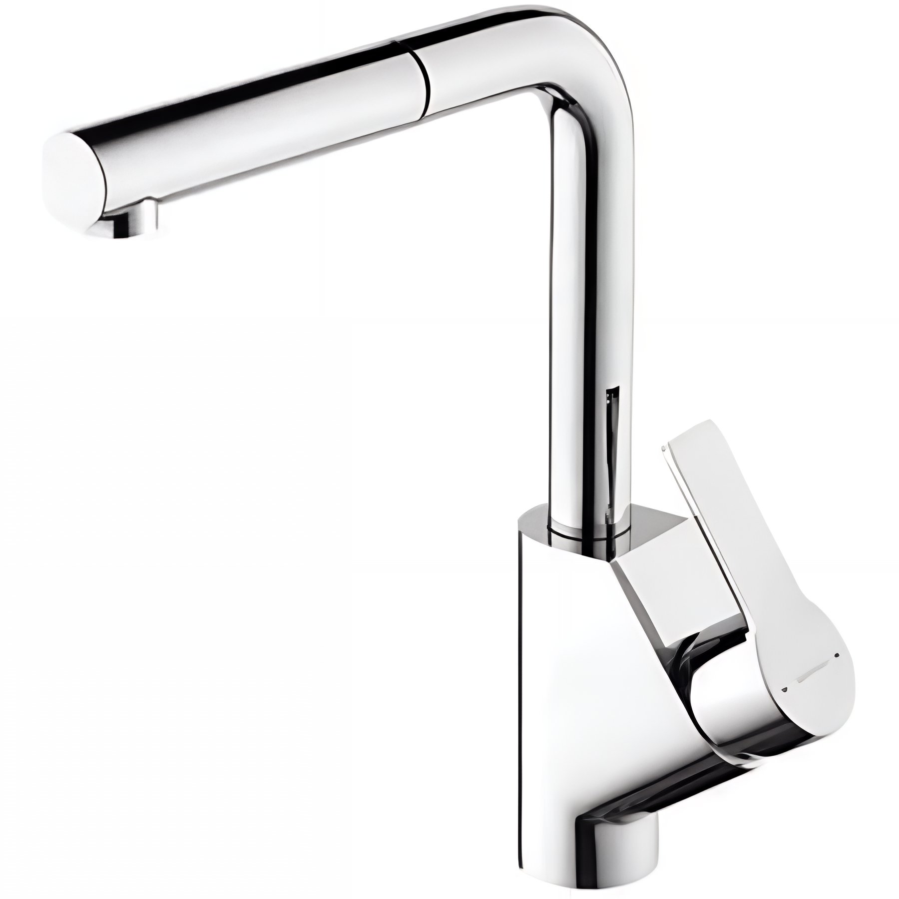 Mitigeur pour évier de cuisine à douchette extractible SANINDUSA Master 40 bec orientable chromé